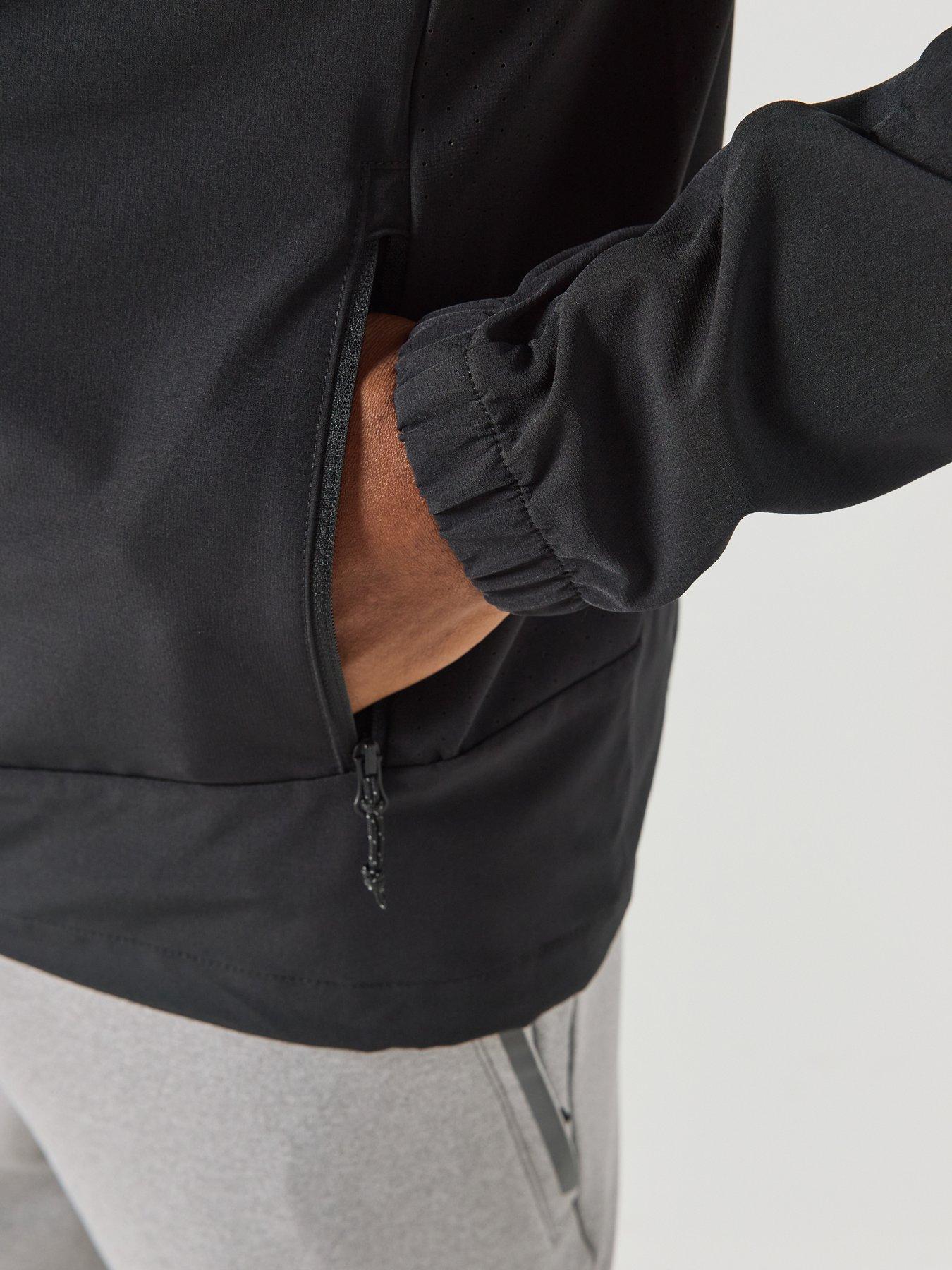 Image 5 of 6 of Monterrain Mens Orbit Woven Running Hoody - Black