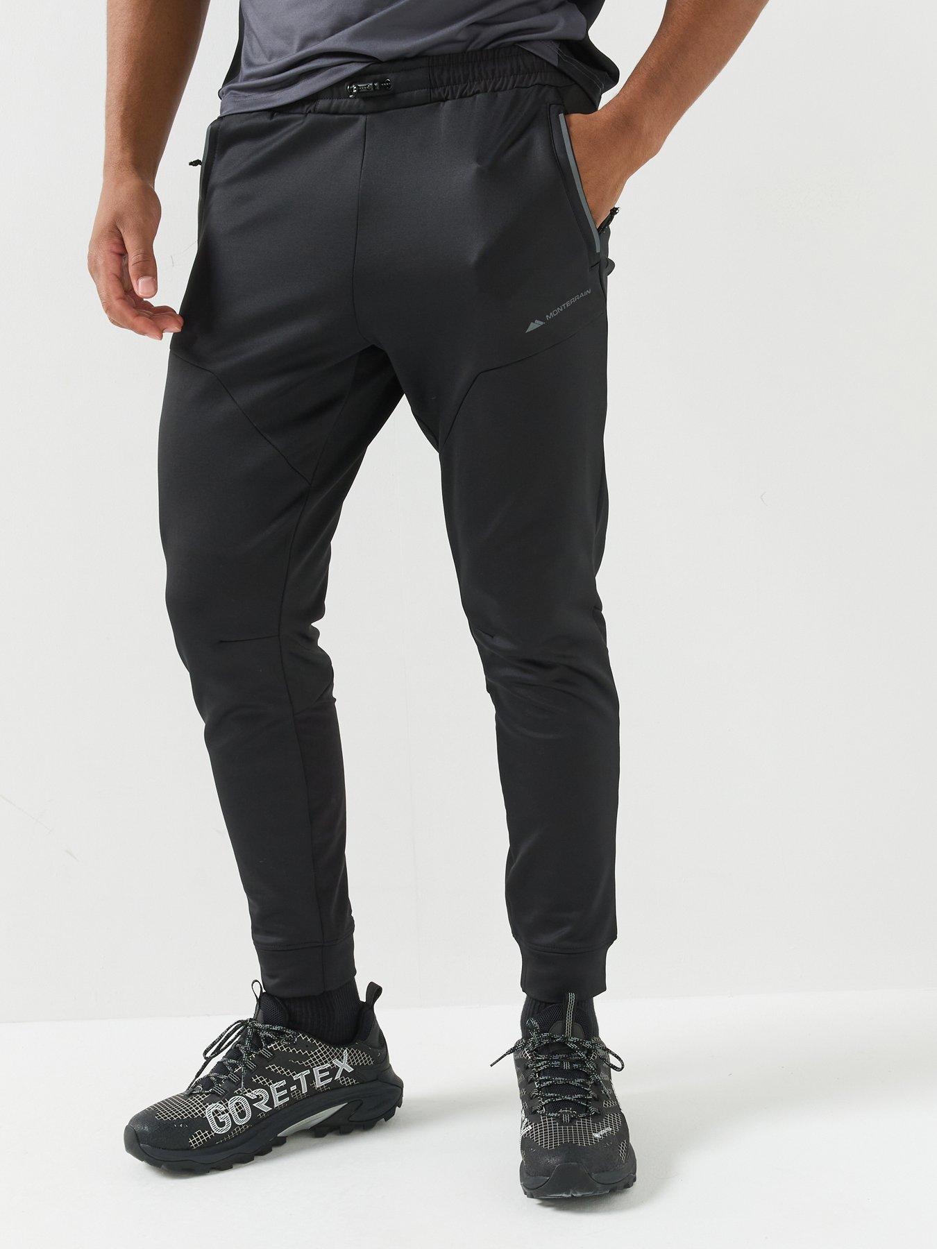Monterrain Mens Speed 4.0 Poly Fleece Jogger - Black