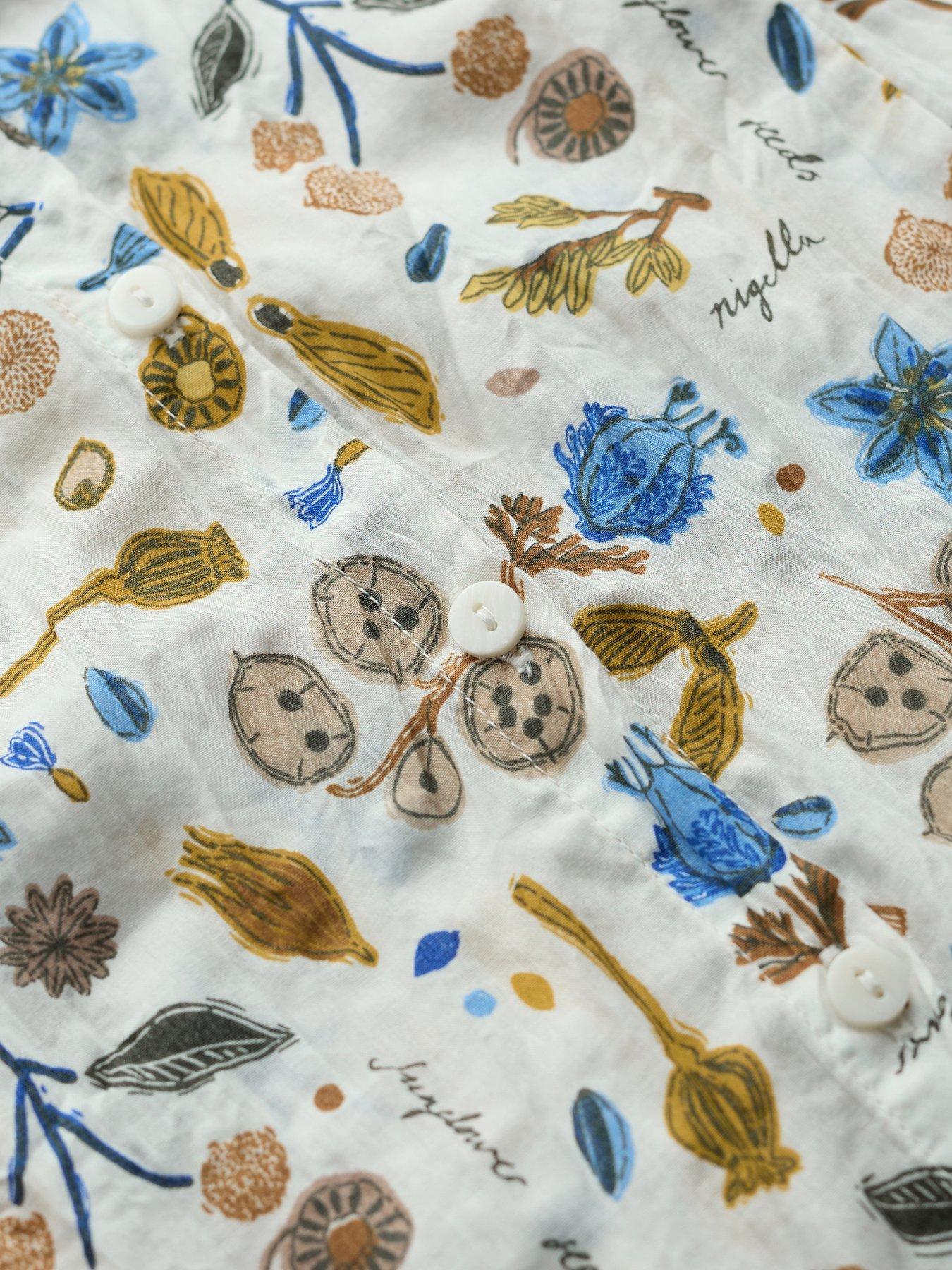 Image 6 of 6 of Seasalt Cornwall Larissa Floral Print Shirt - Cream