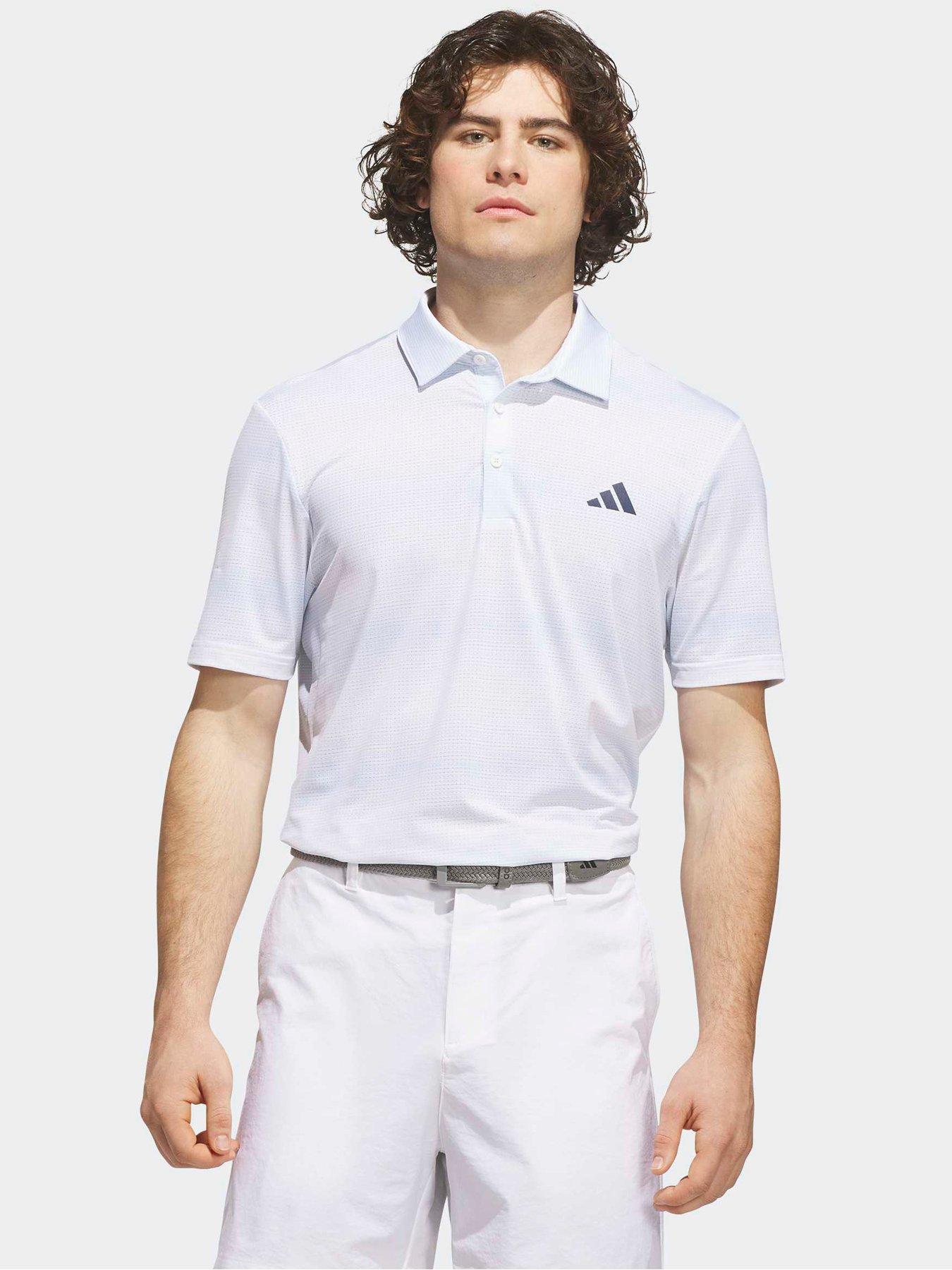 adidas Men's Ultimate365 Tour Cool Feeling Deco Golf Polo Shirt - White