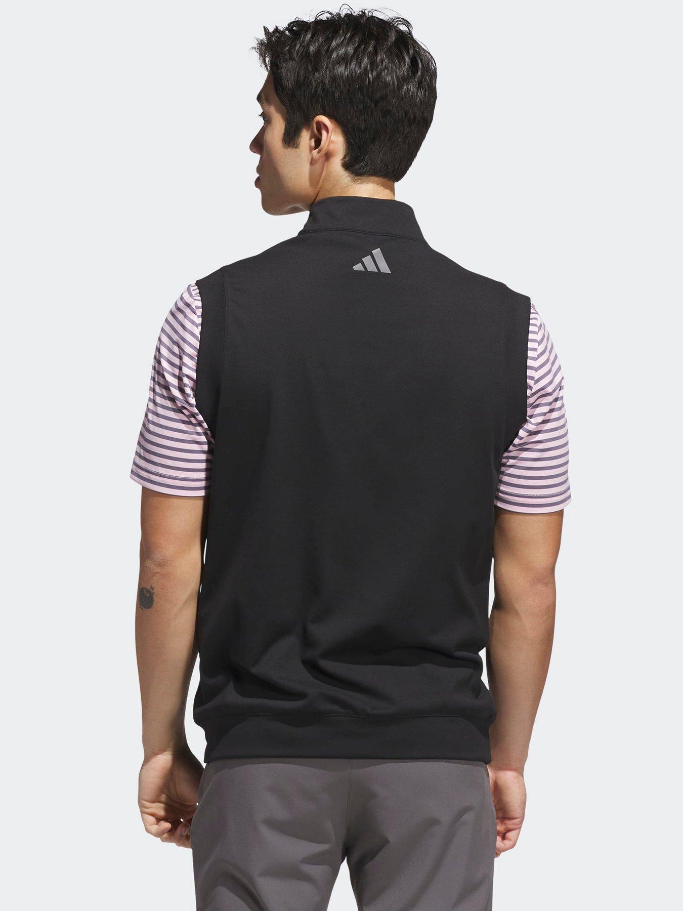 Image 2 of 5 of adidas Men's Ultimate365 Classic Quarter-Zip Golf Vest - Black