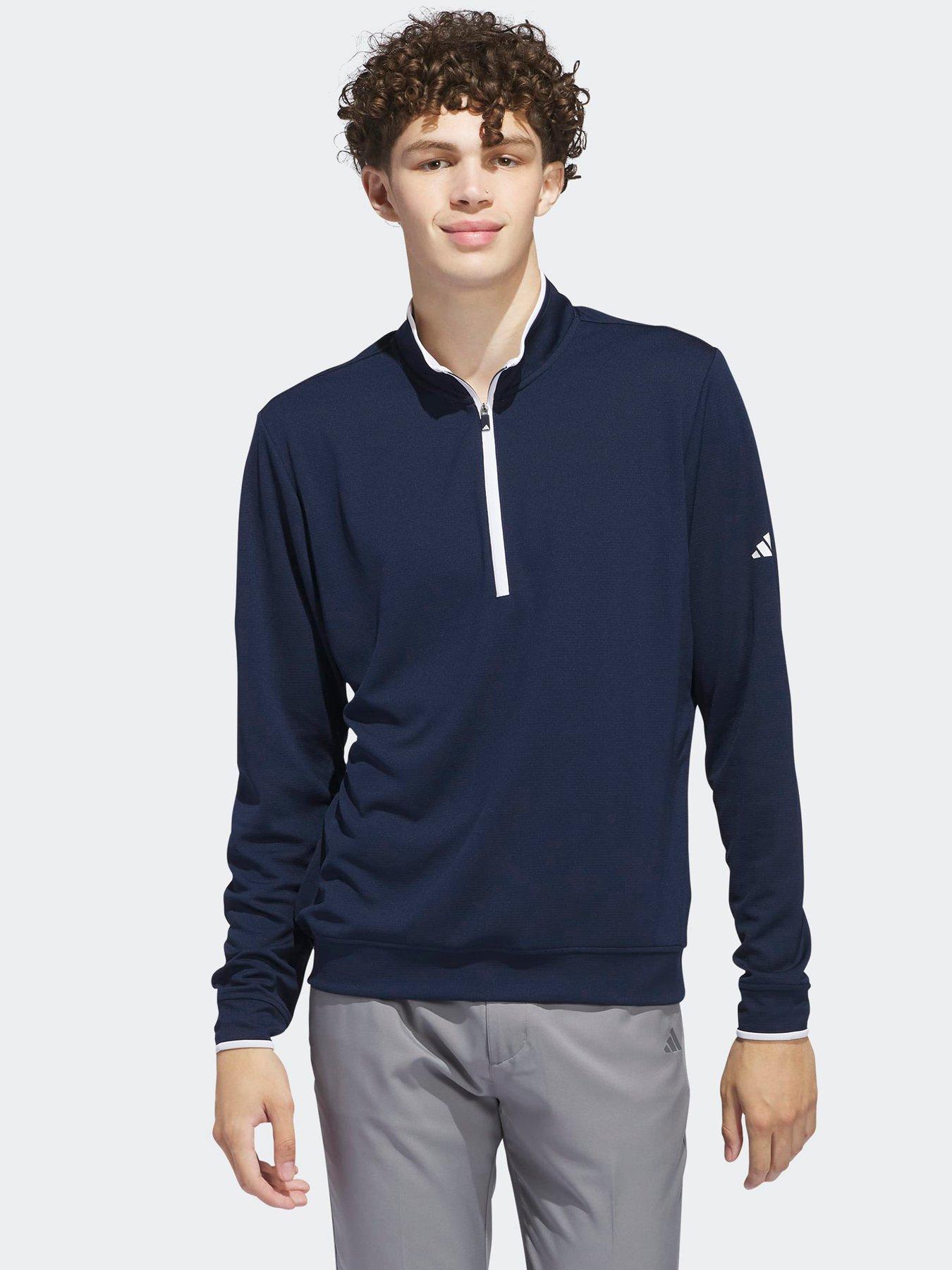 Image 1 of 5 of adidas Mens Golf Lightweight Quarter Zip - Navy