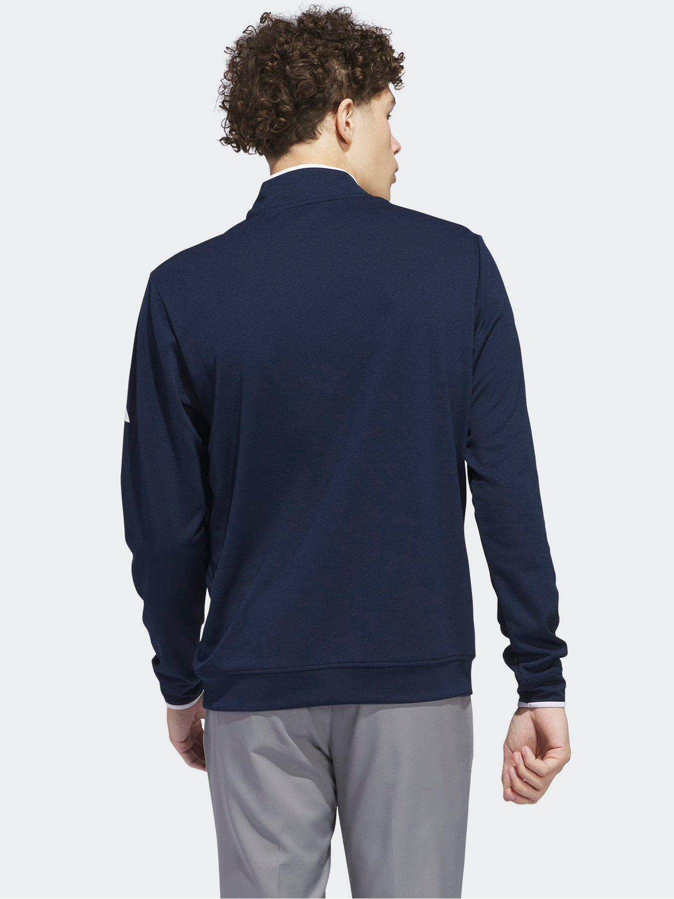 Image 2 of 5 of adidas Mens Golf Lightweight Quarter Zip - Navy