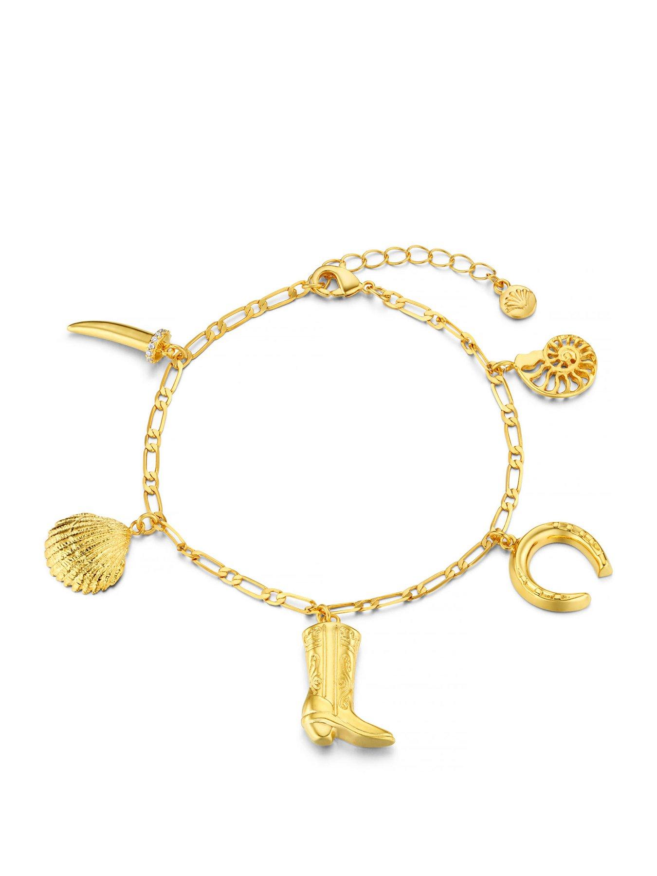 Orelia Eclectic Western Charm Bracelet