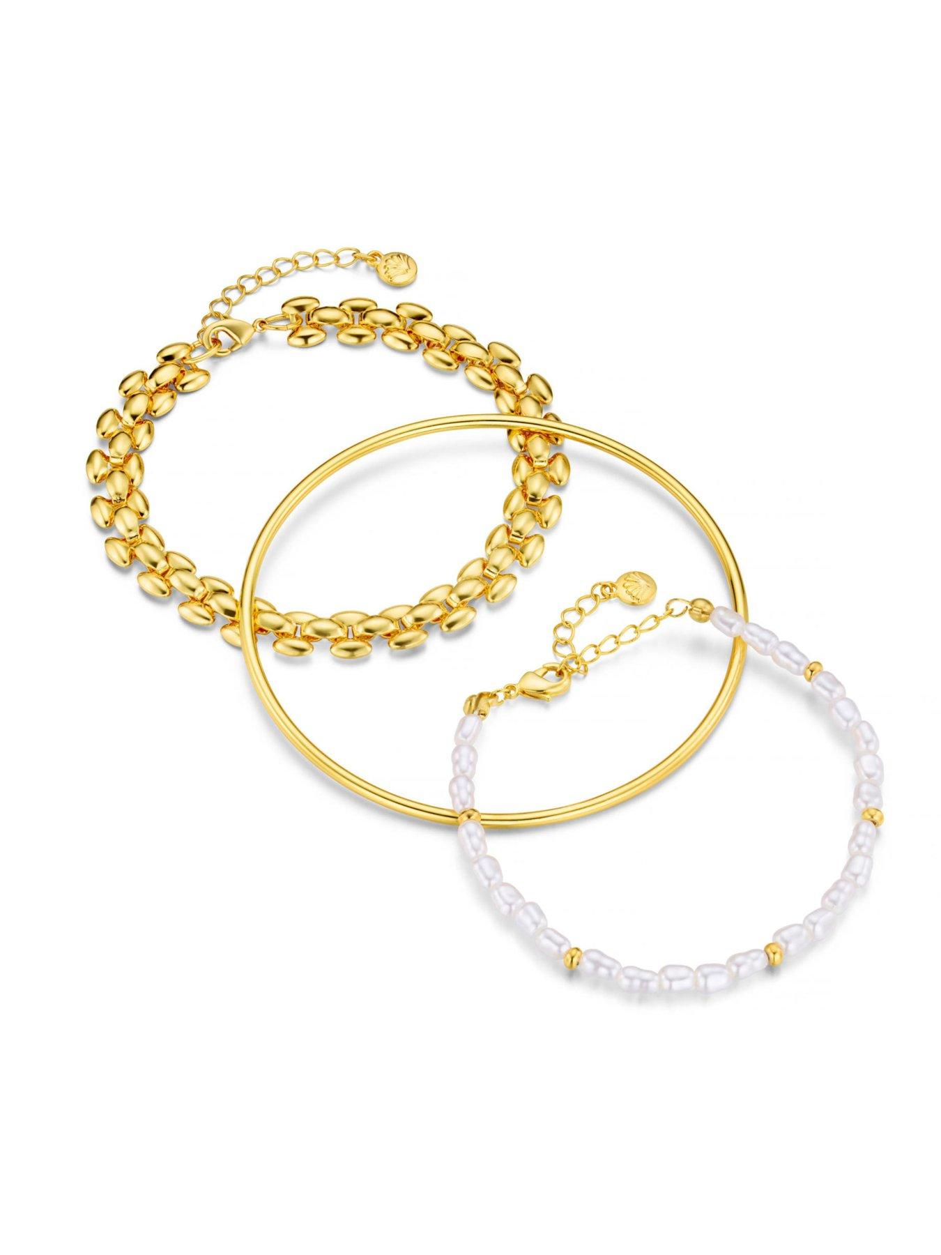 Image 3 of 3 of Orelia Pearl, Chain & Bangle Wrist Pack