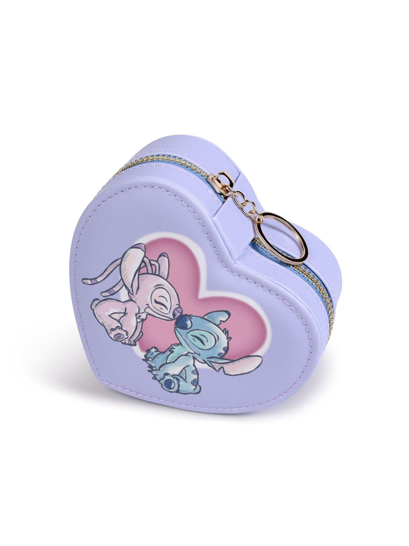 Image 4 of 4 of Disney Stitch &amp; Angel Zip Up Love Heart Jewellery Box