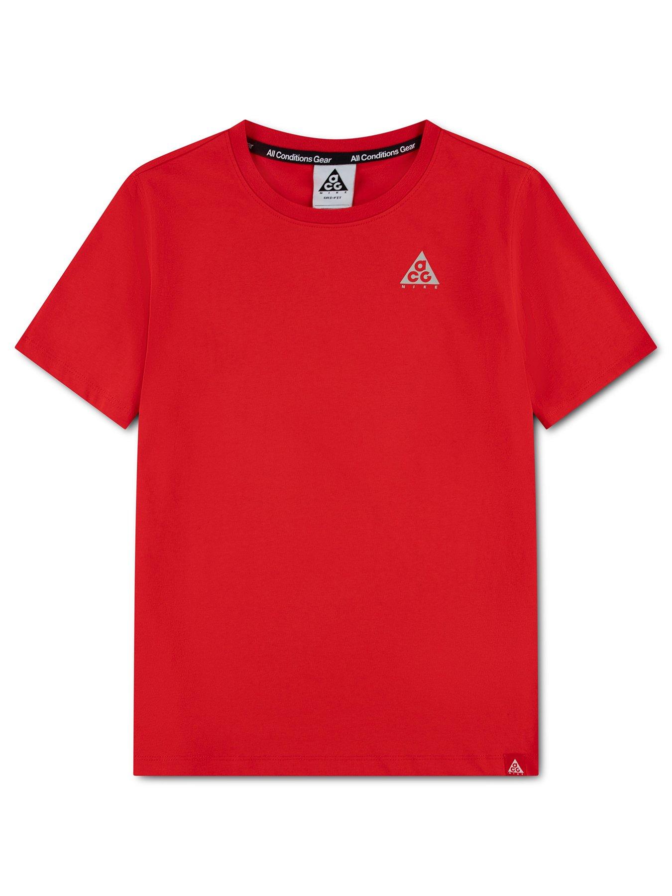 Image 1 of 4 of Nike Junior Acg Planet Earth Tee - Red