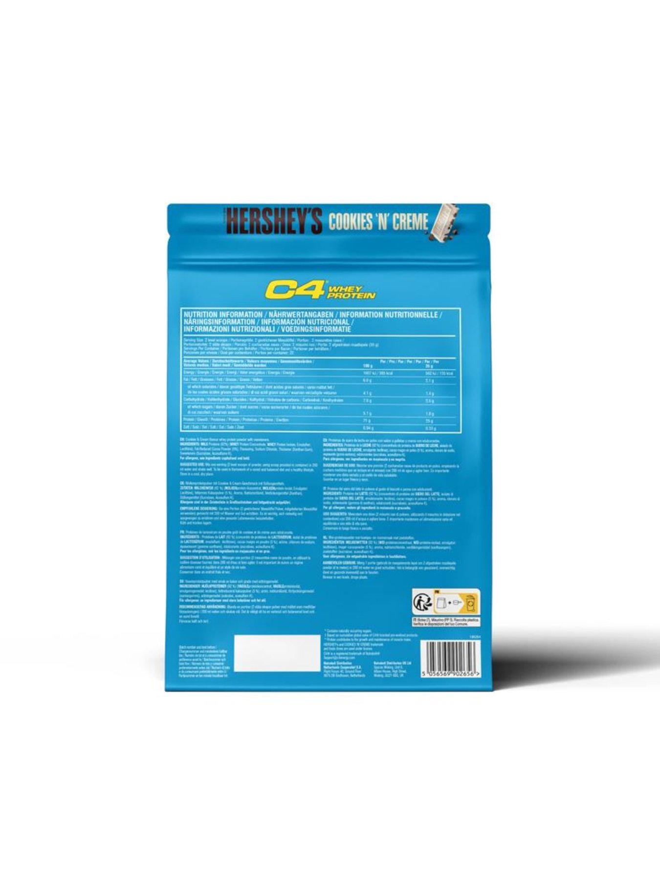 Image 2 of 2 of C4 Whey Protein - Hersheys Cookies & Creme - 770g