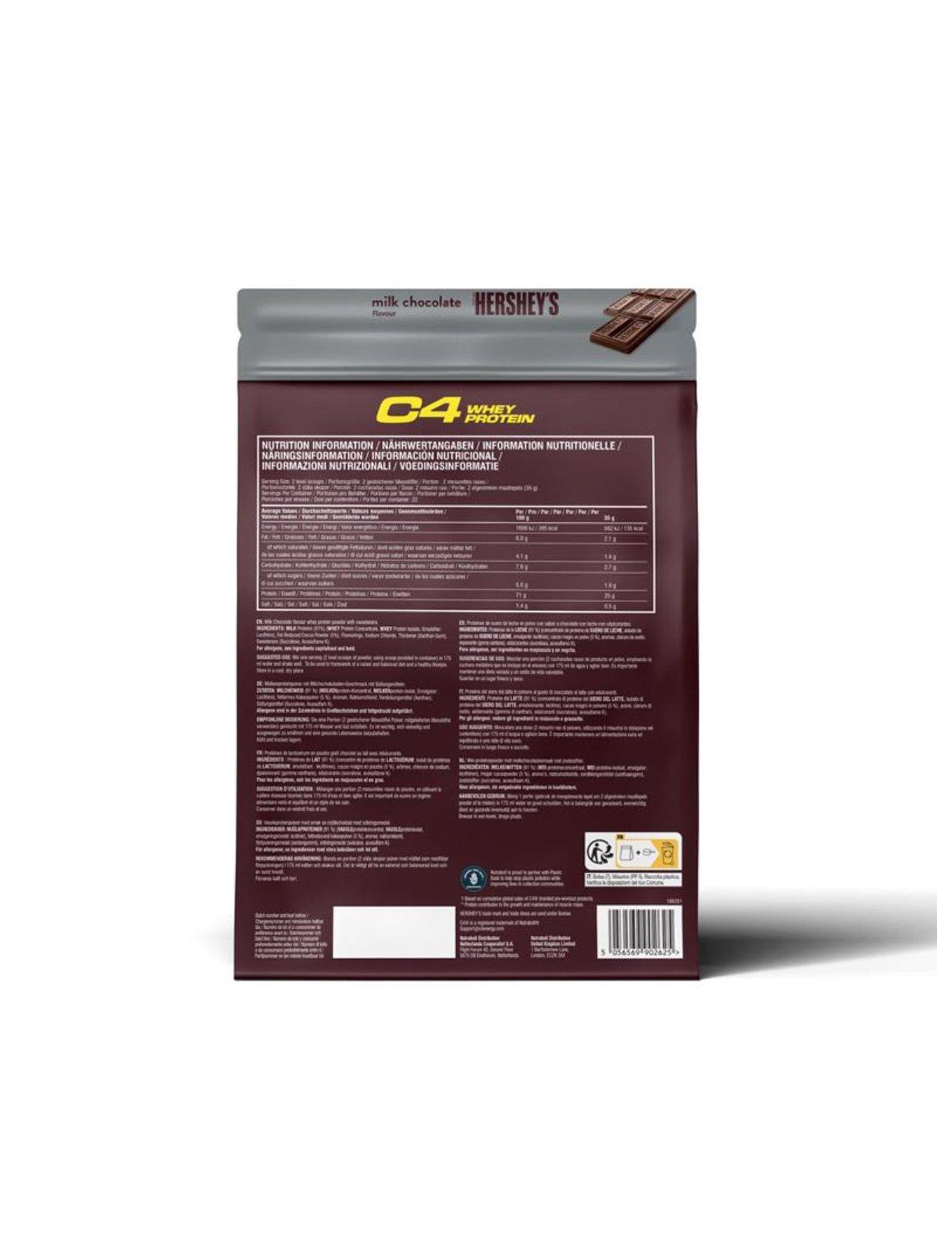 Image 2 of 2 of C4 Whey Protein - Hersheys Chocolate - 770g