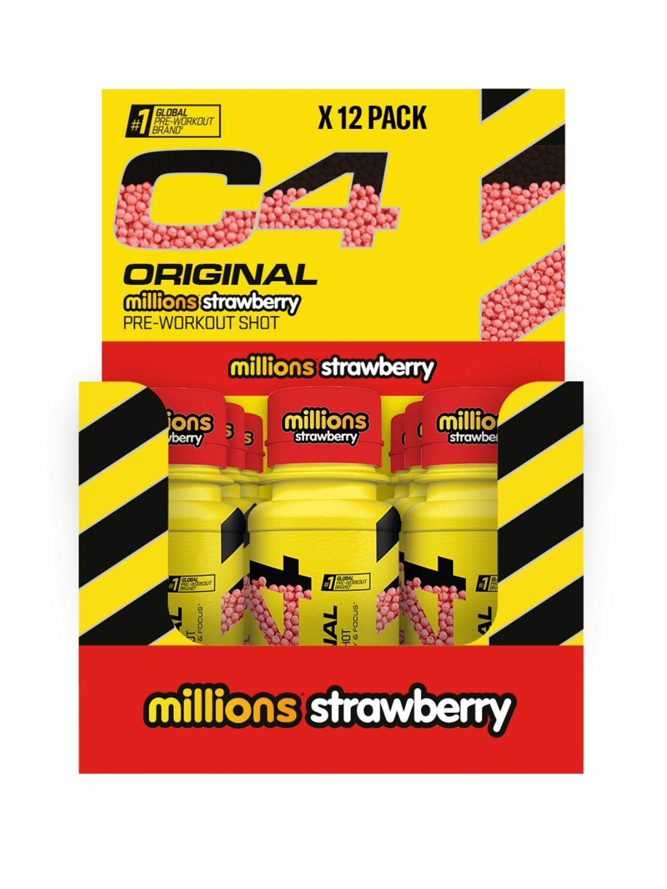 C4 Original Pre-Workout Shot - Millions Strawberry - 12 x 60ml