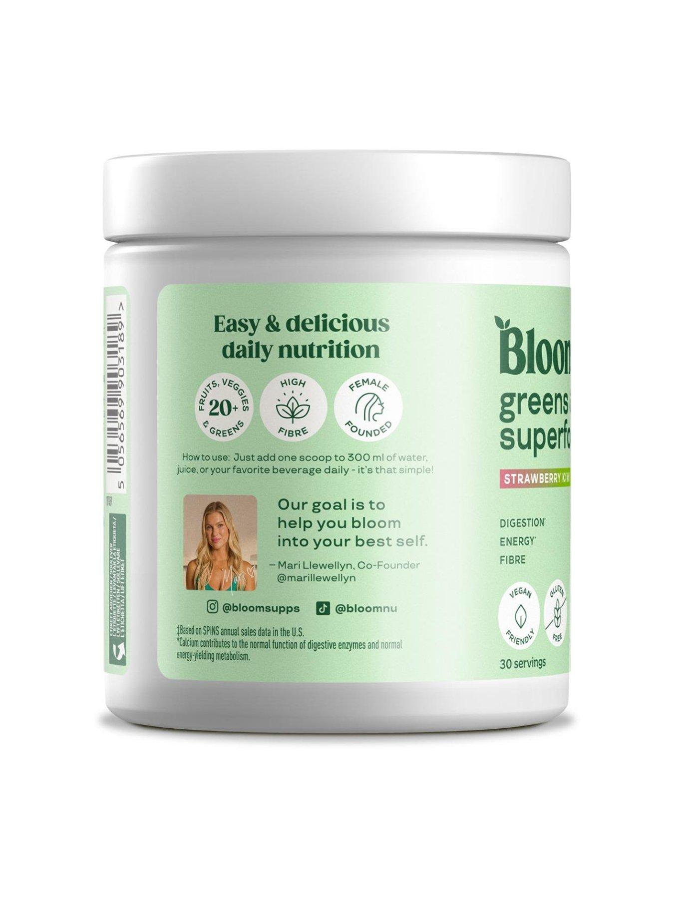 Image 2 of 3 of Bloom Bloom Greens  - Strawberry Kiwi - 180g