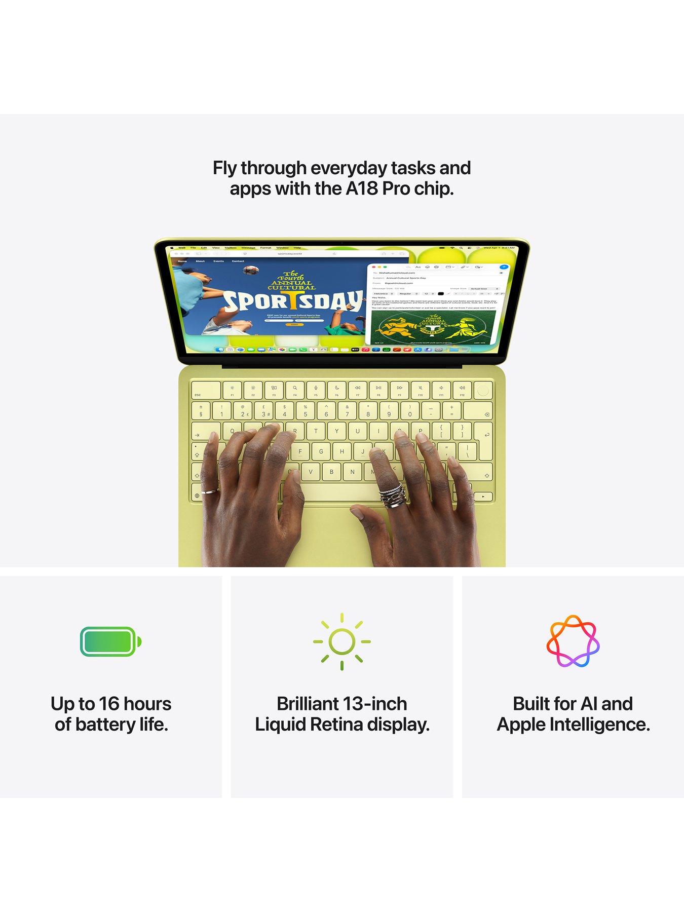 Image 6 of 8 of Apple MacBook Neo (A18 Pro, 2026) 13-inch with 6-core CPU and 5-core GPU, 8GB Unified Memory, 512GB SSD, Touch ID - Silver