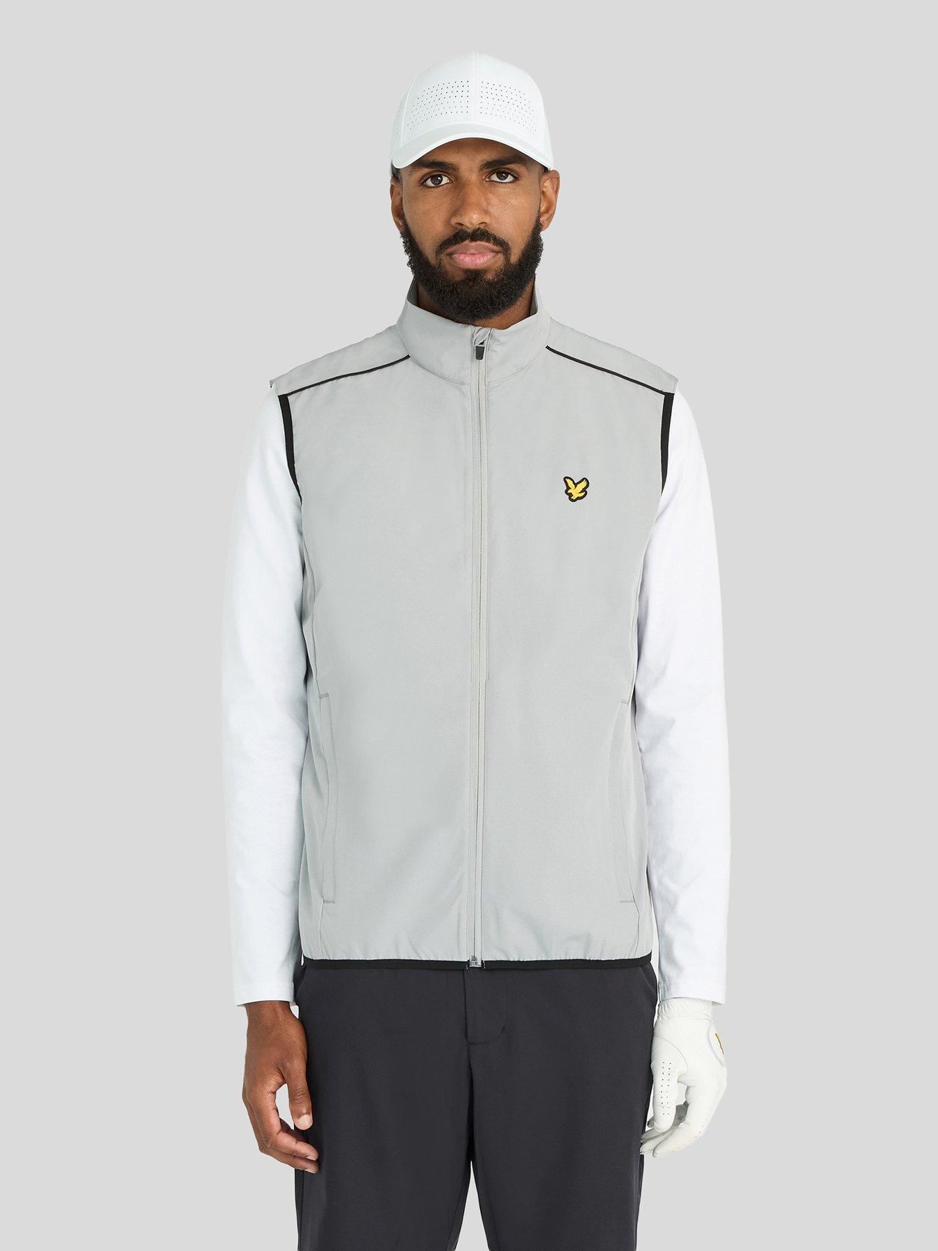 Lyle & Scott Golf Mens Golf Light Weight Packable Gilet - Grey