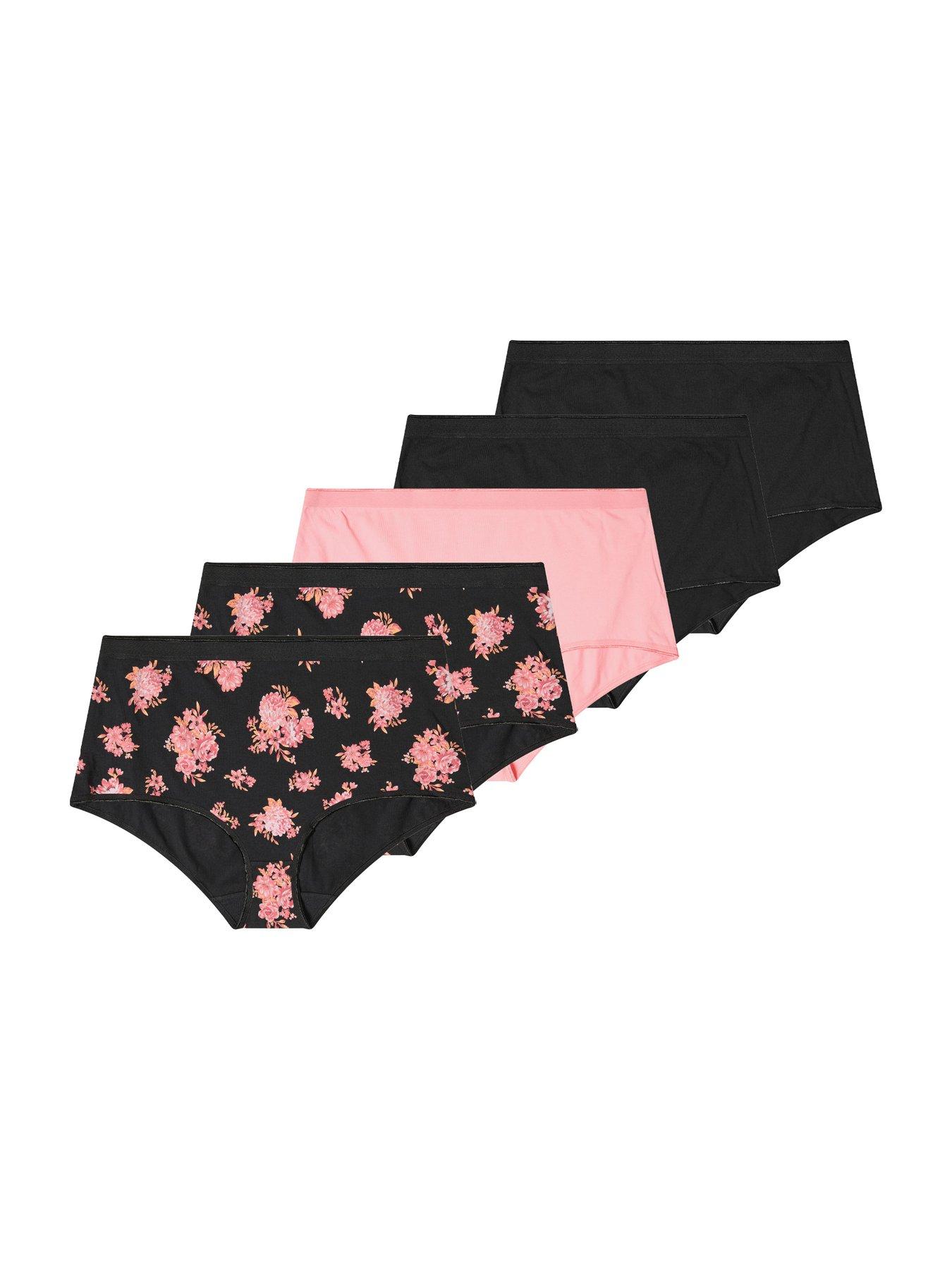 Yours Curve 5 Pack Dahlia Full Briefs - Multi