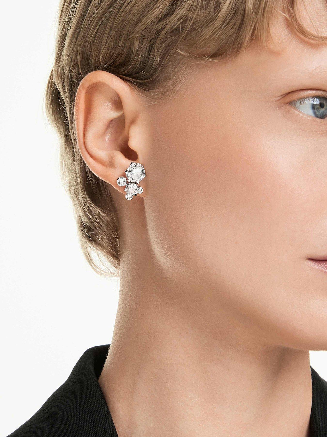 Swarovski Constella Stud Earrings - Silver