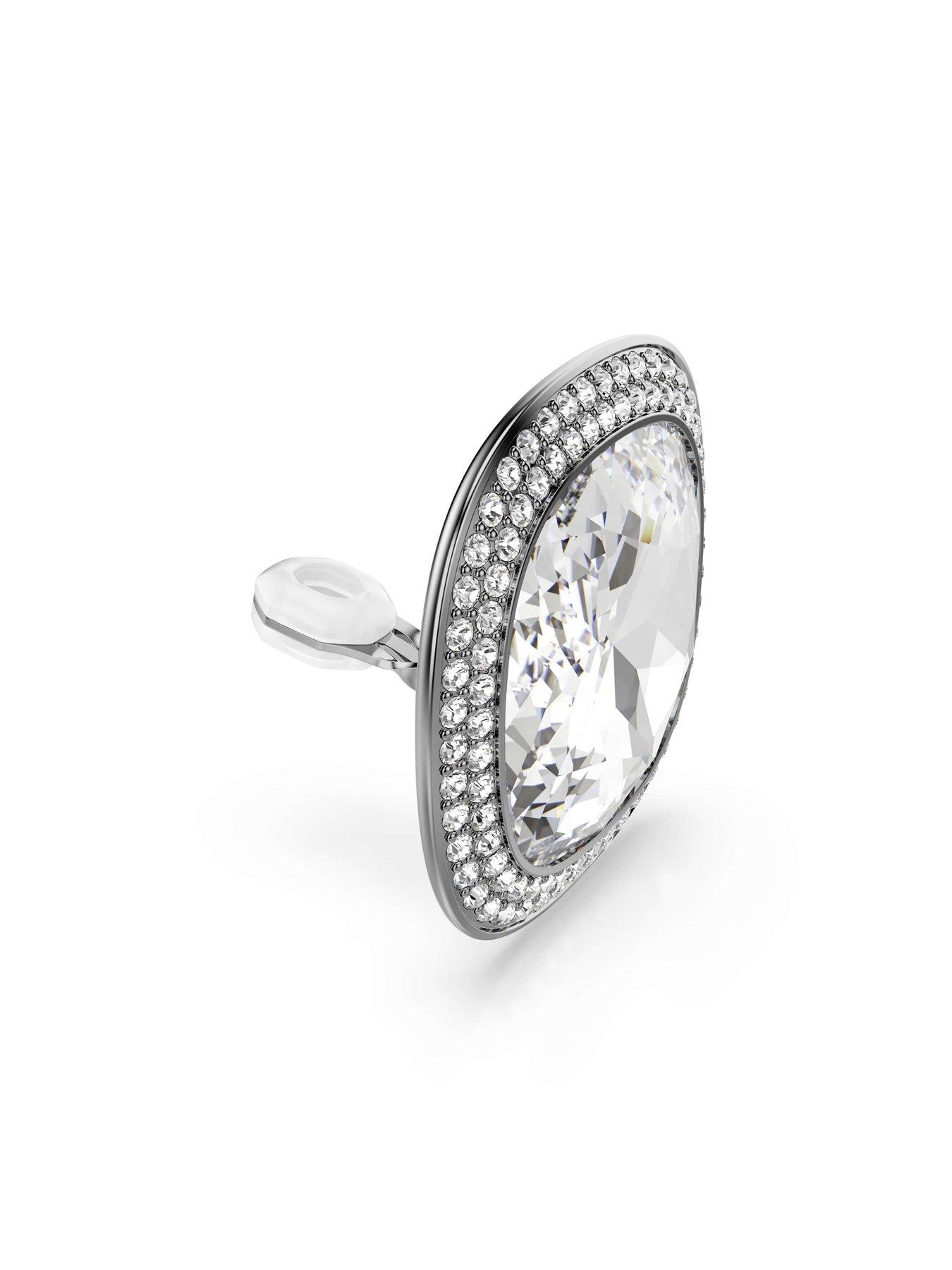 Image 3 of 6 of Swarovski Una Angelic Clip Earrings - Silver
