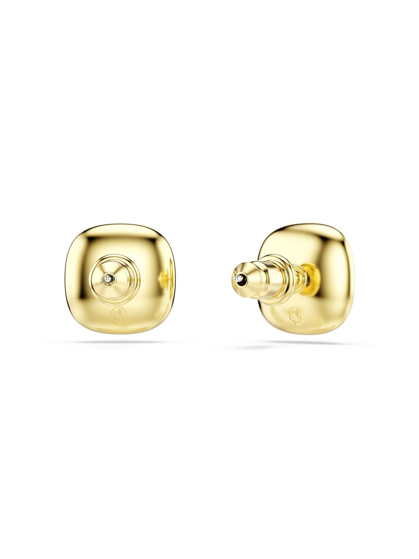 Image 4 of 5 of Swarovski Una Angelic Stud Earrings - Gold