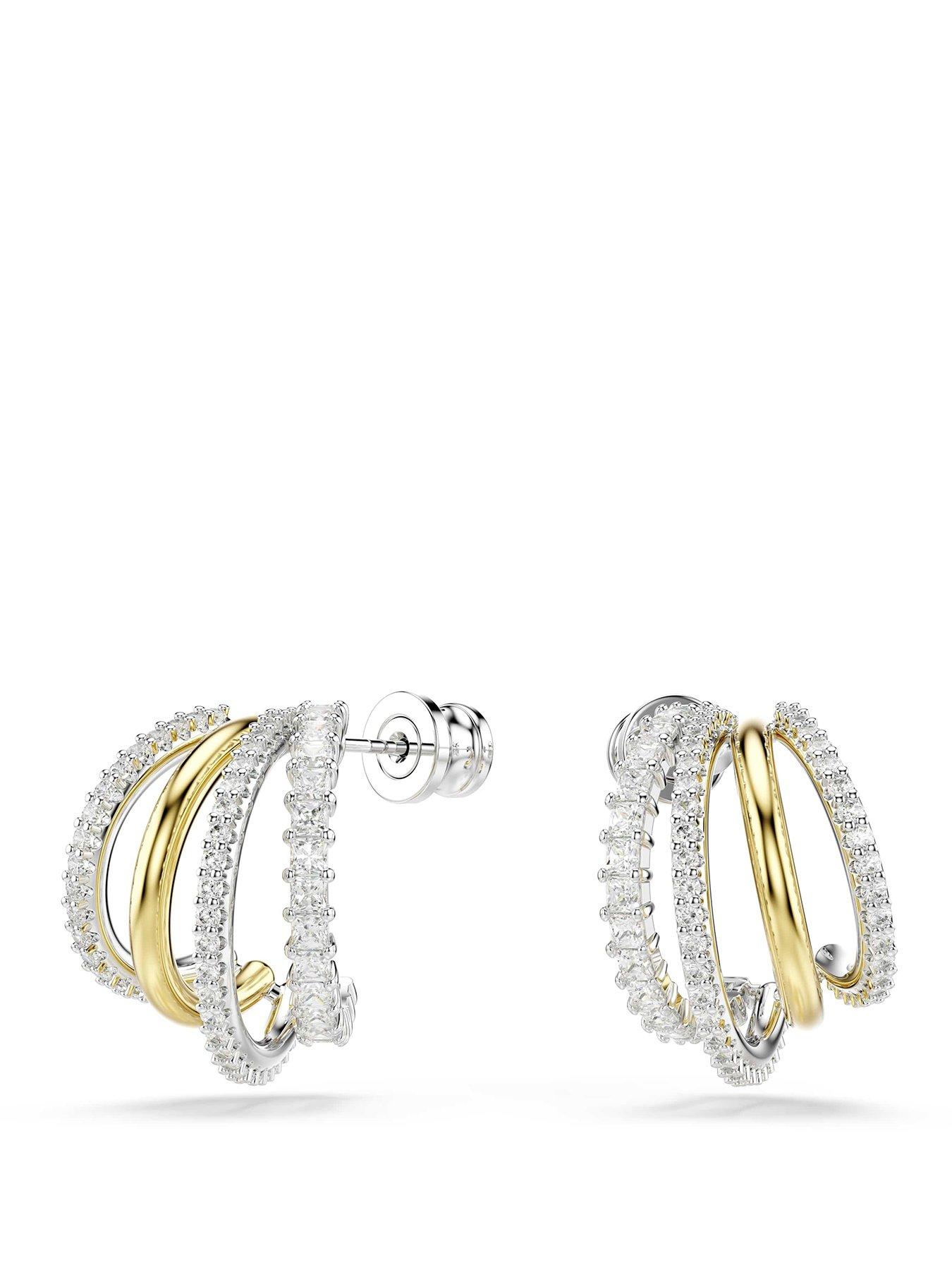 Swarovski Hyperbola Hoop Earrings - Mixed