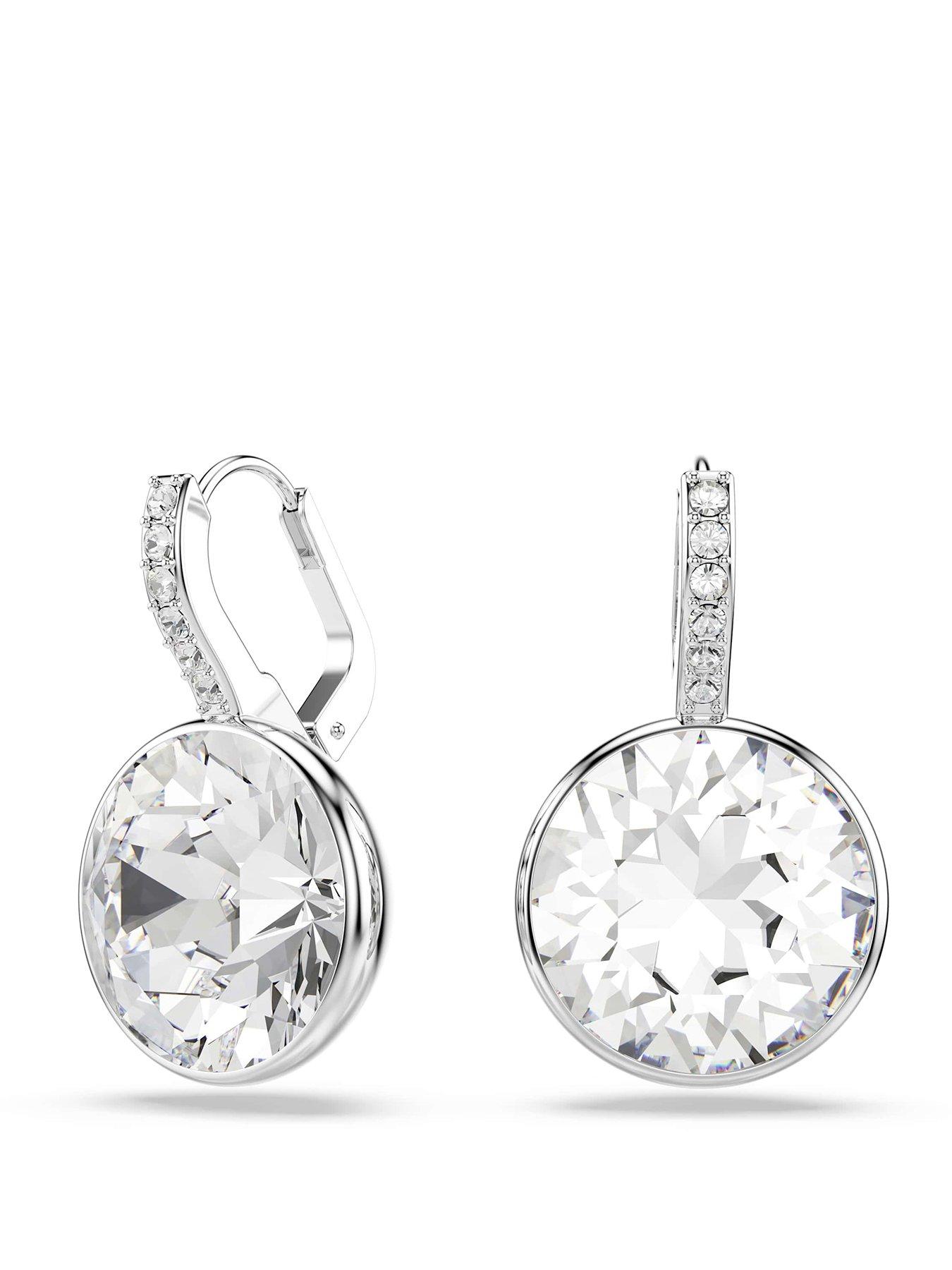 Image 1 of 5 of Swarovski Millenia Drop Earrings - Silver