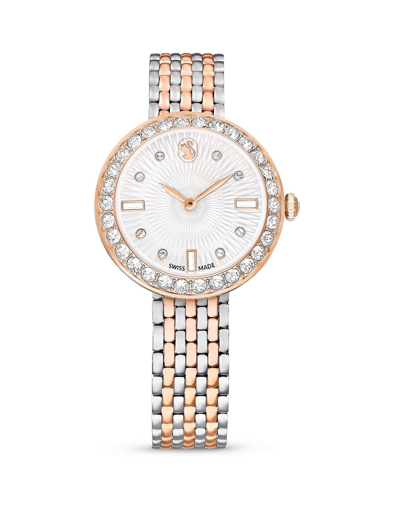 Swarovski Matrix Tennis 7-Link Watch - Rose Gold