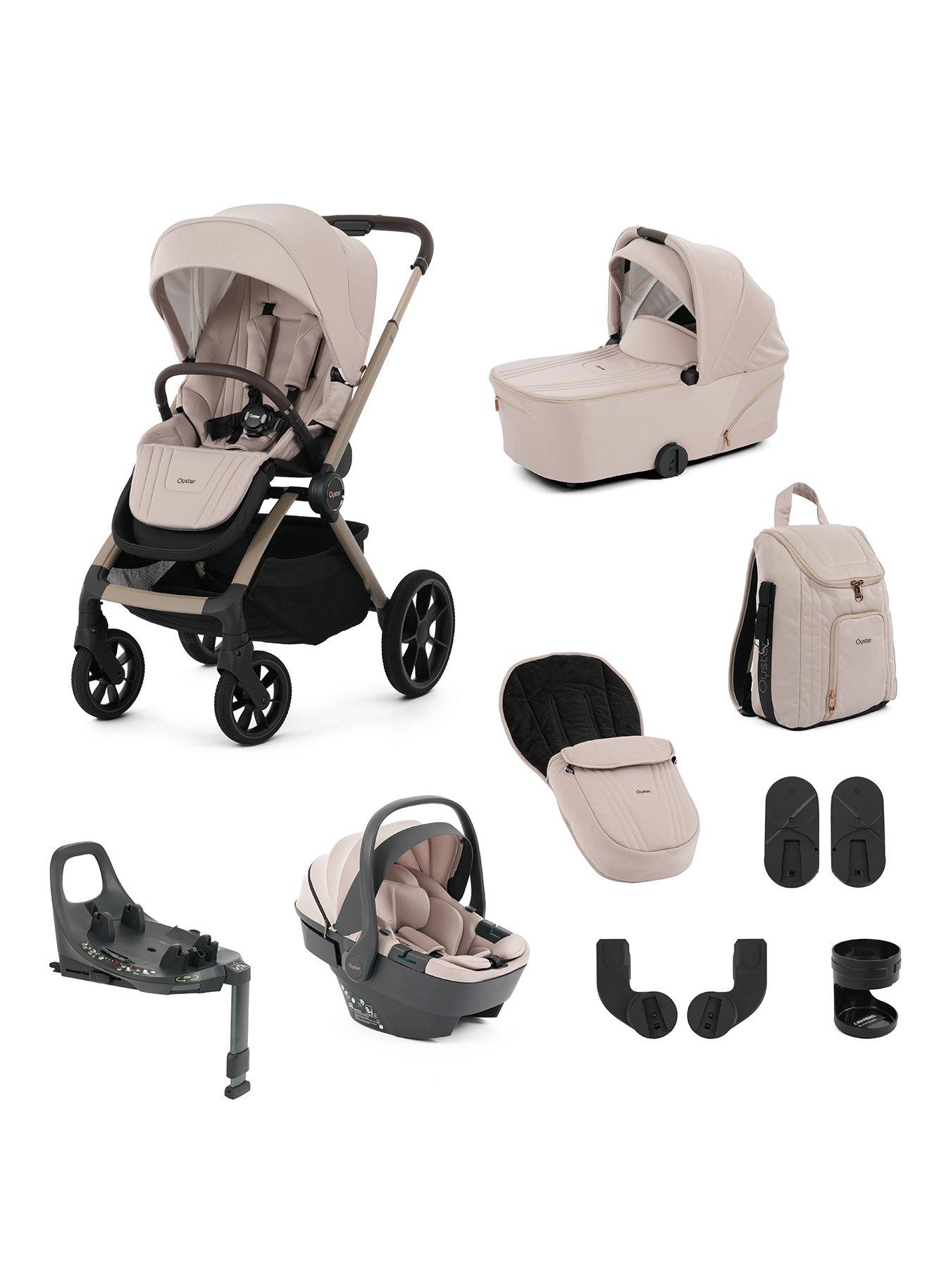 Image 1 of 7 of Oyster Vee Pushchair 360 Spin Bundle - Vanilla