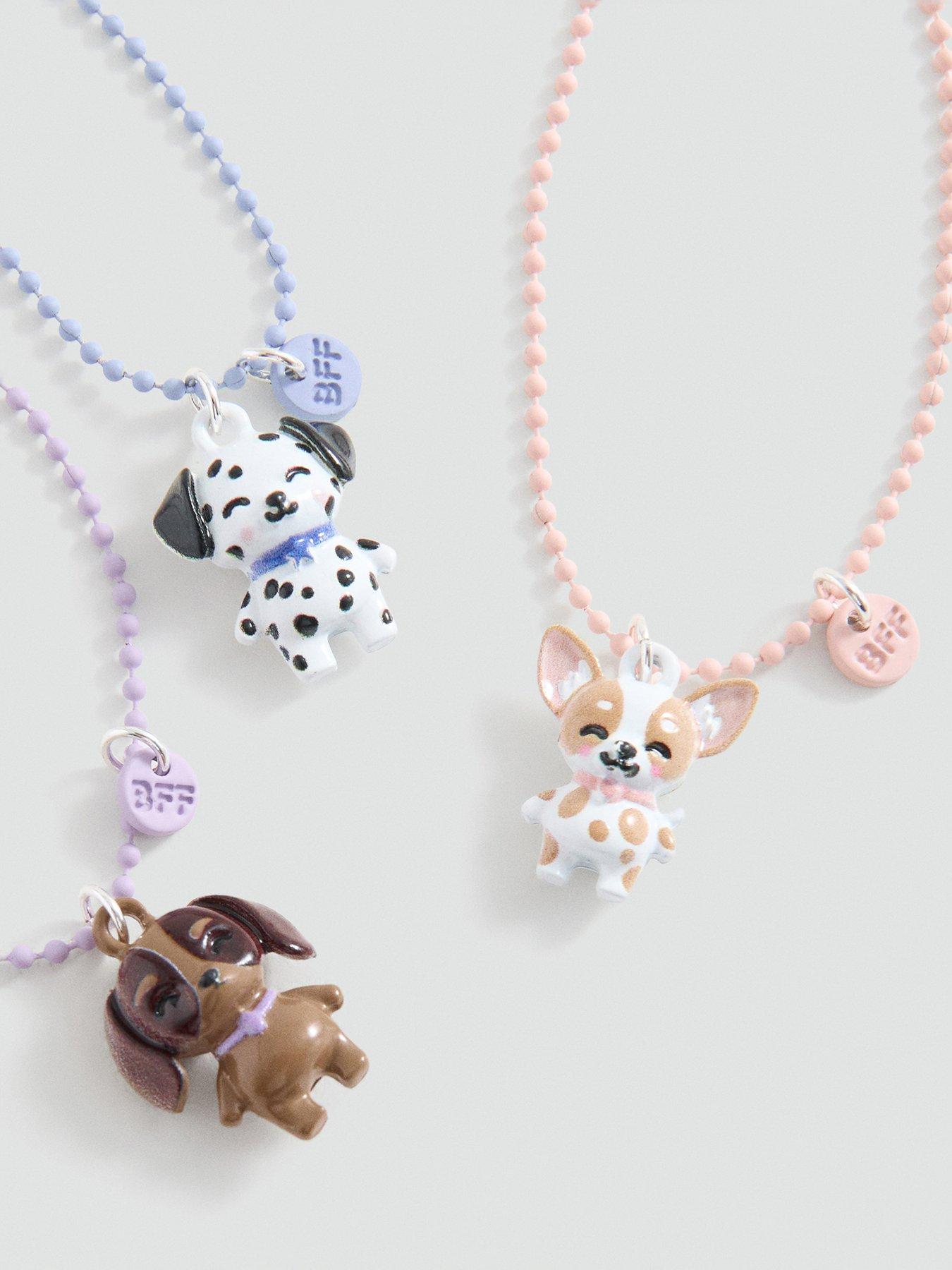Image 3 of 3 of Mango Girls 3 Pack Dog Necklaces - Purple