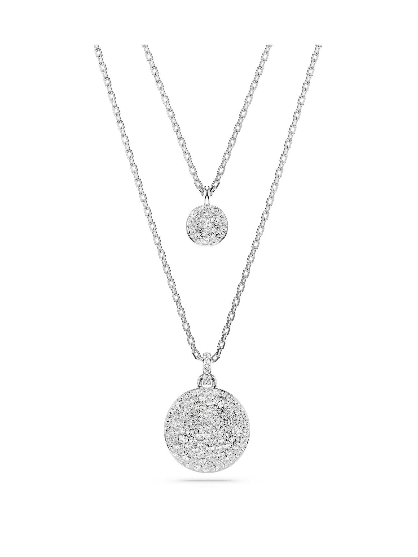 Swarovski Sublima Layered Pendant - Silver