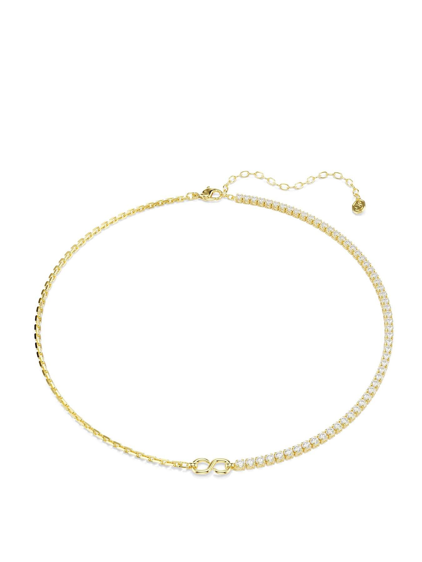 Image 1 of 5 of Swarovski Matrix Necklace - Gold