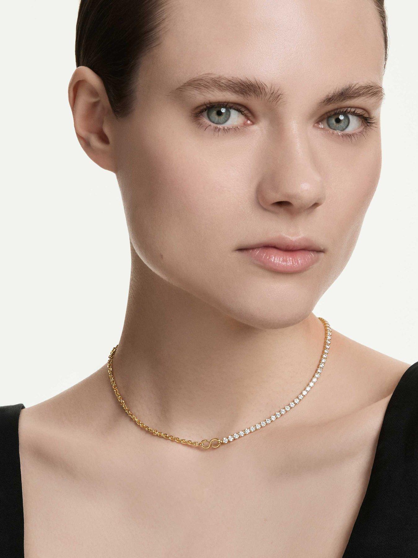 Image 2 of 5 of Swarovski Matrix Necklace - Gold