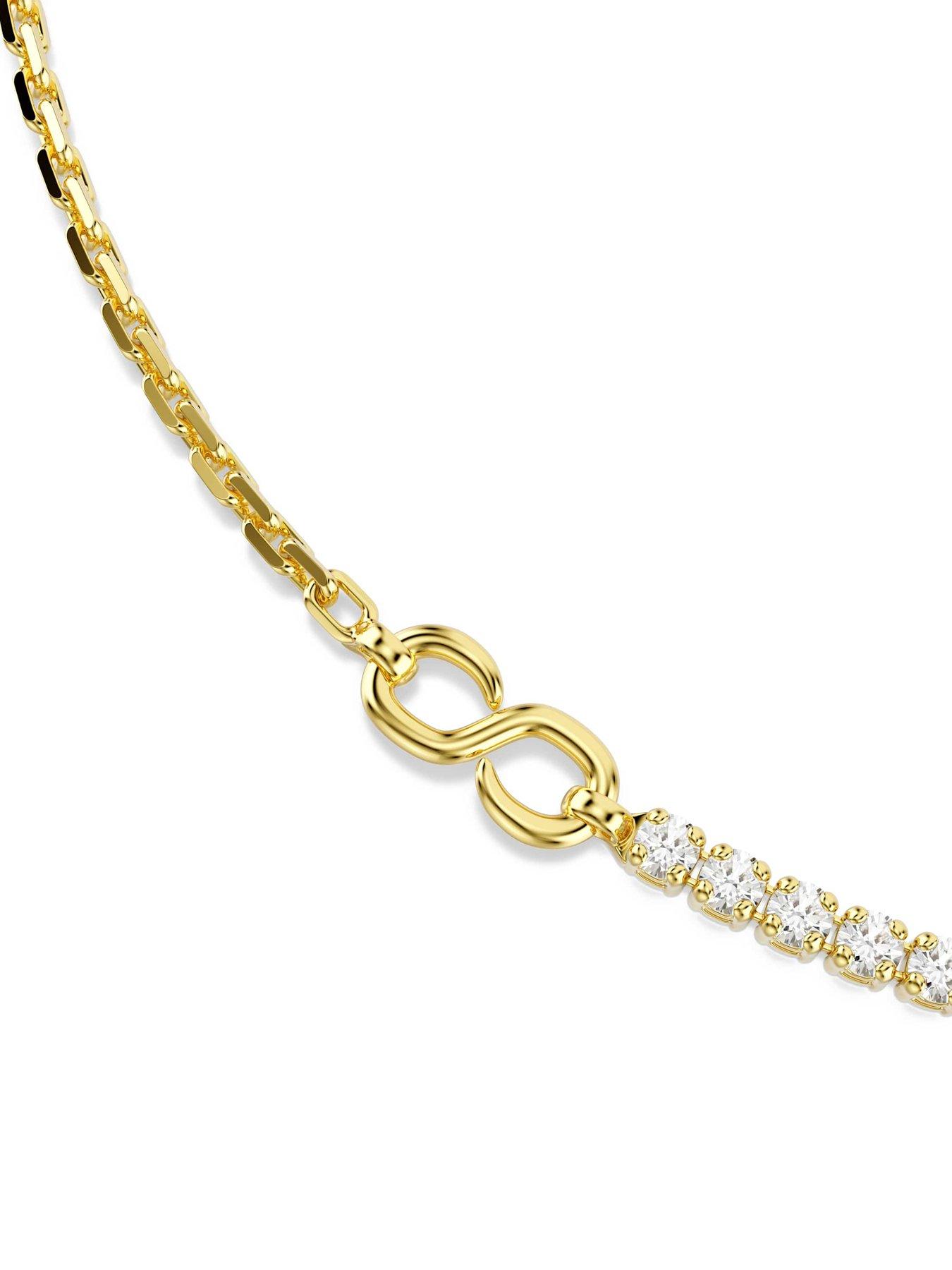 Image 3 of 5 of Swarovski Matrix Necklace - Gold