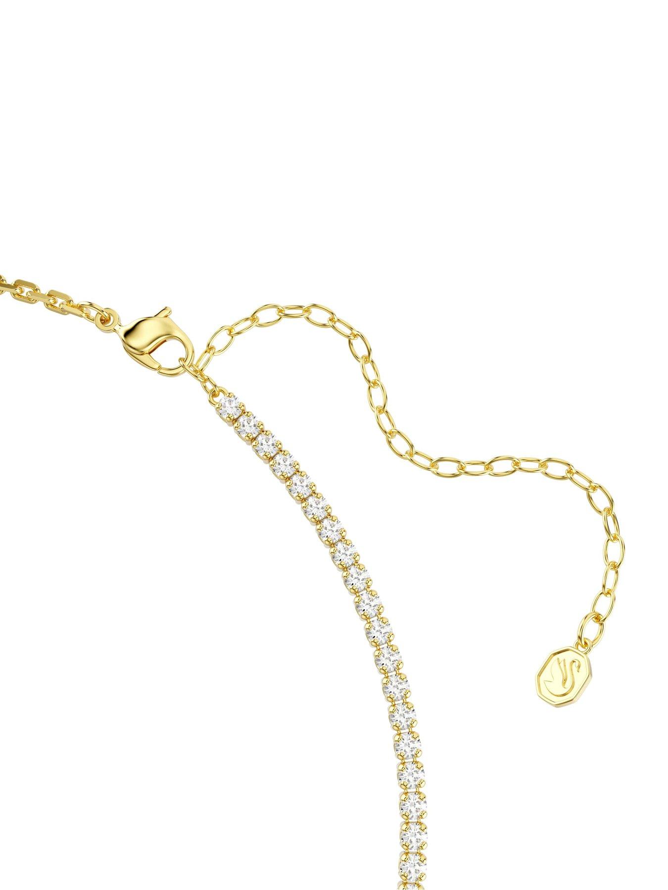 Image 4 of 5 of Swarovski Matrix Necklace - Gold