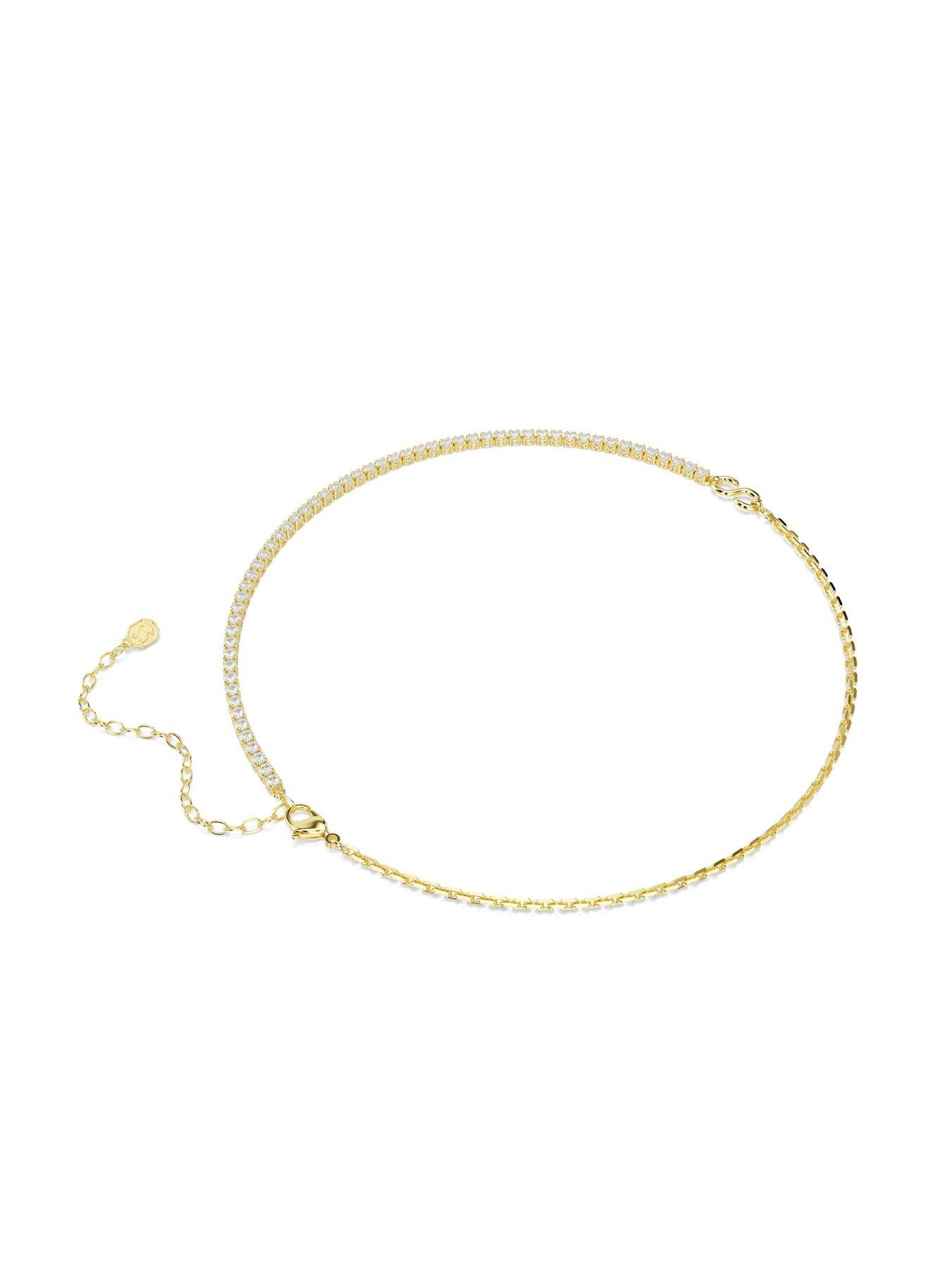 Image 5 of 5 of Swarovski Matrix Necklace - Gold
