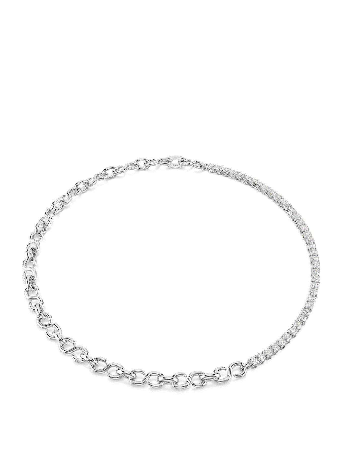 Swarovski Matrix Necklace - Silver