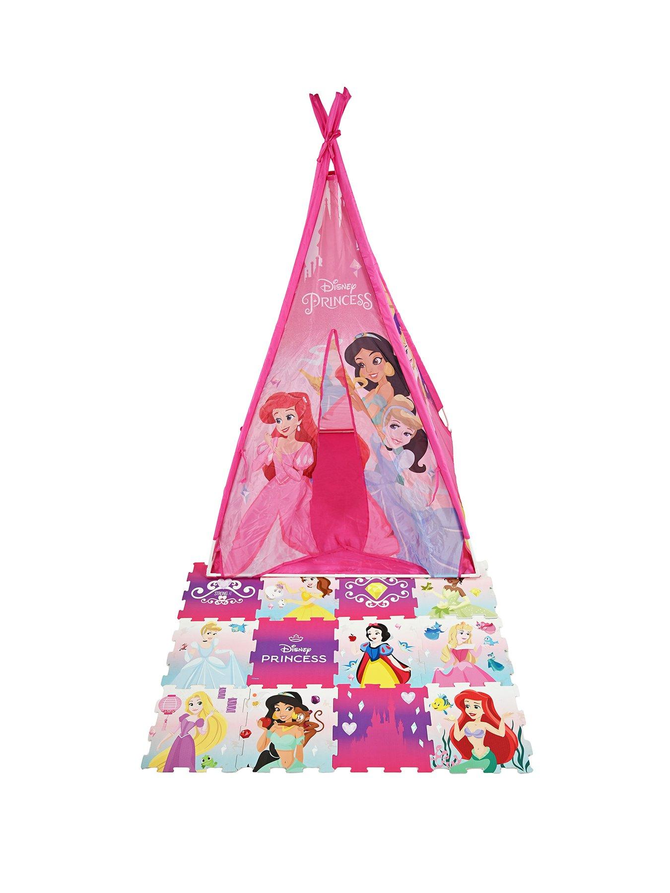 Image 1 of 7 of Disney Princess Disney Princess Play Mat &amp; Play Tent Bundle - New