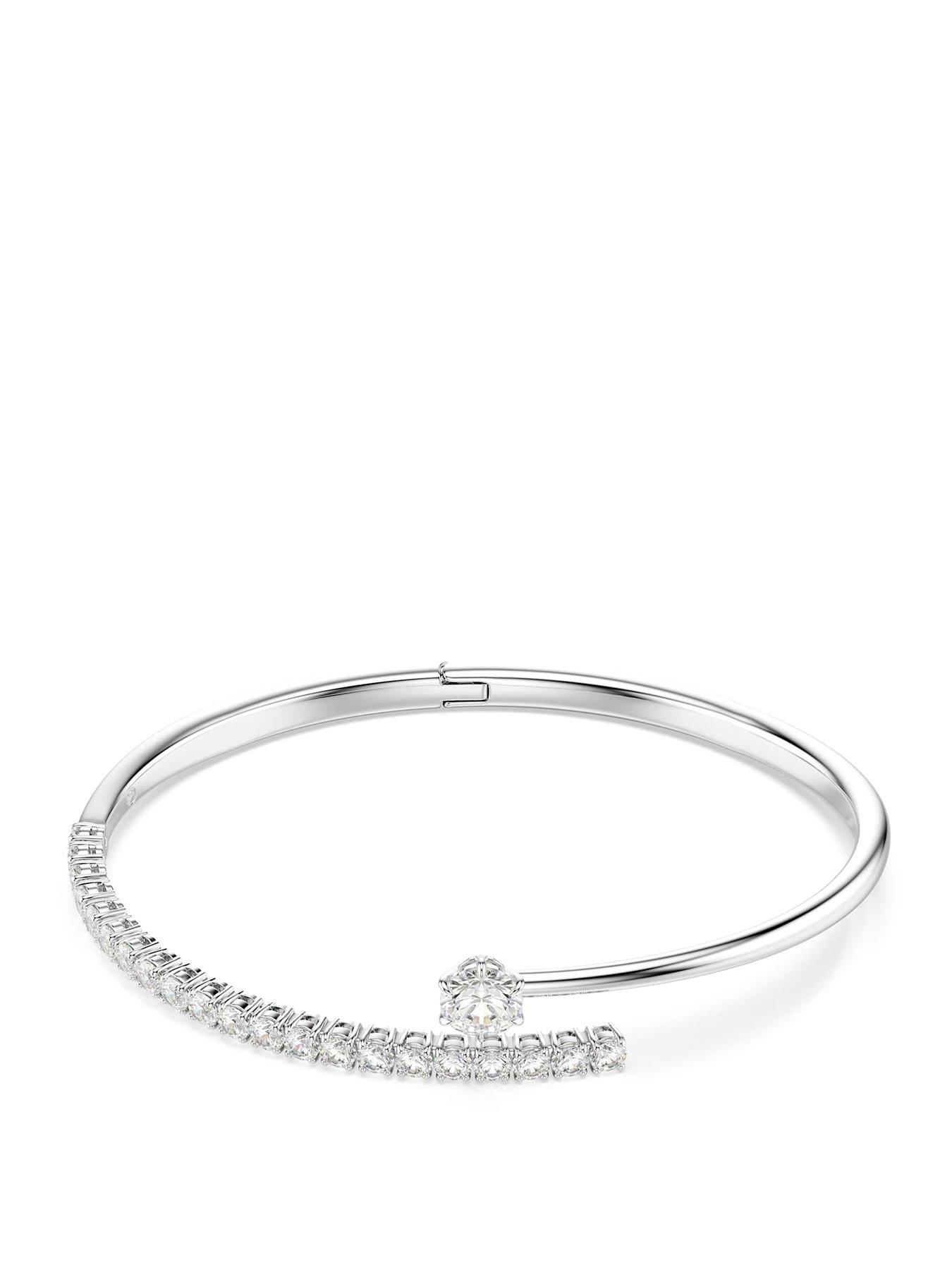 Image 1 of 5 of Swarovski Matrix Bangle - Silver