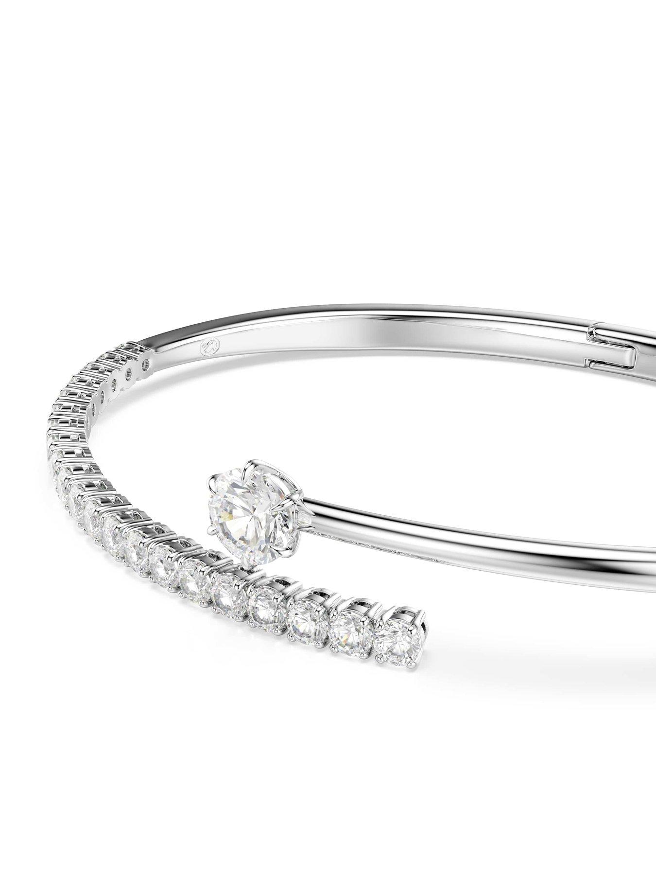 Image 3 of 5 of Swarovski Matrix Bangle - Silver