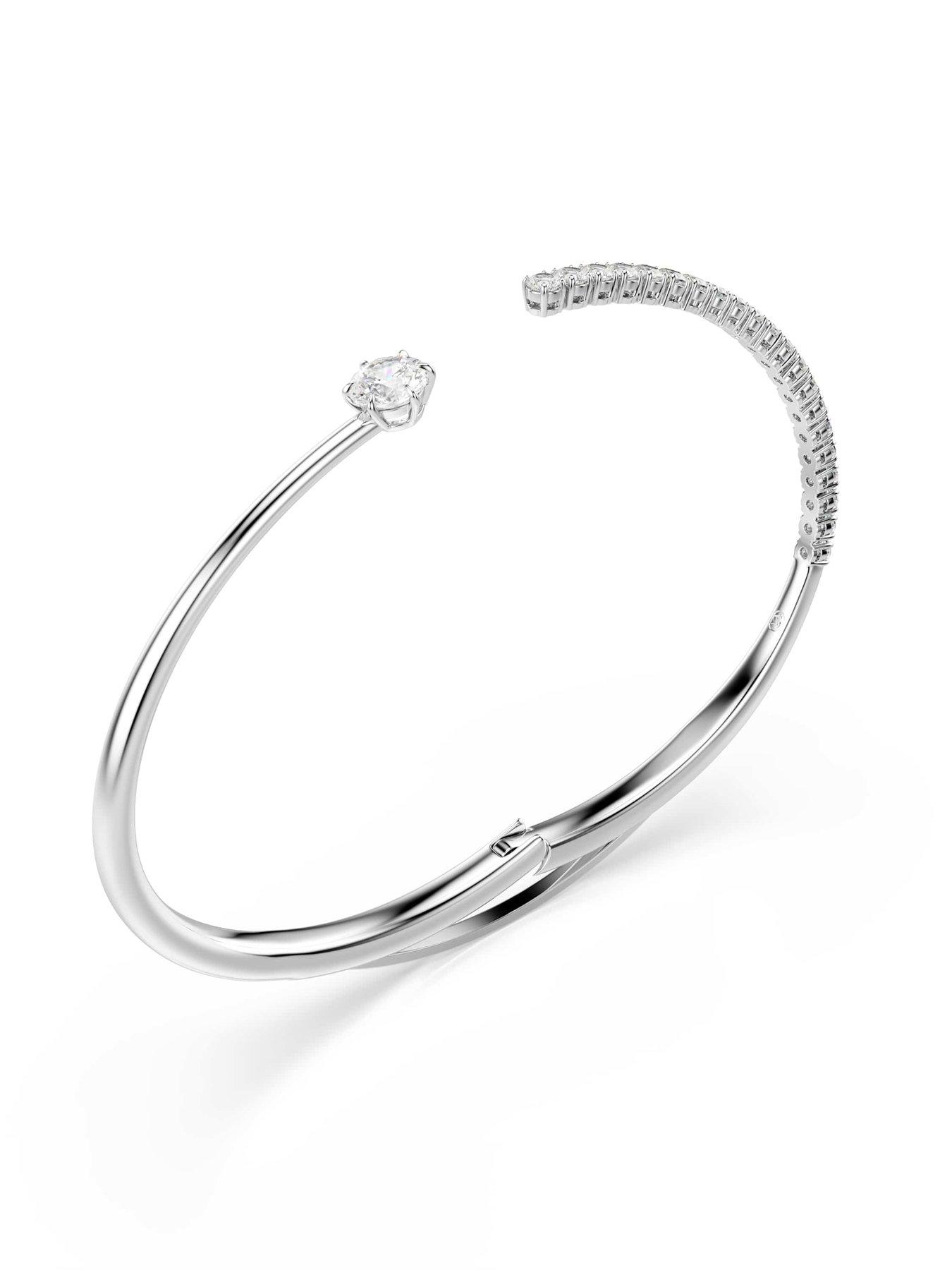 Image 4 of 5 of Swarovski Matrix Bangle - Silver