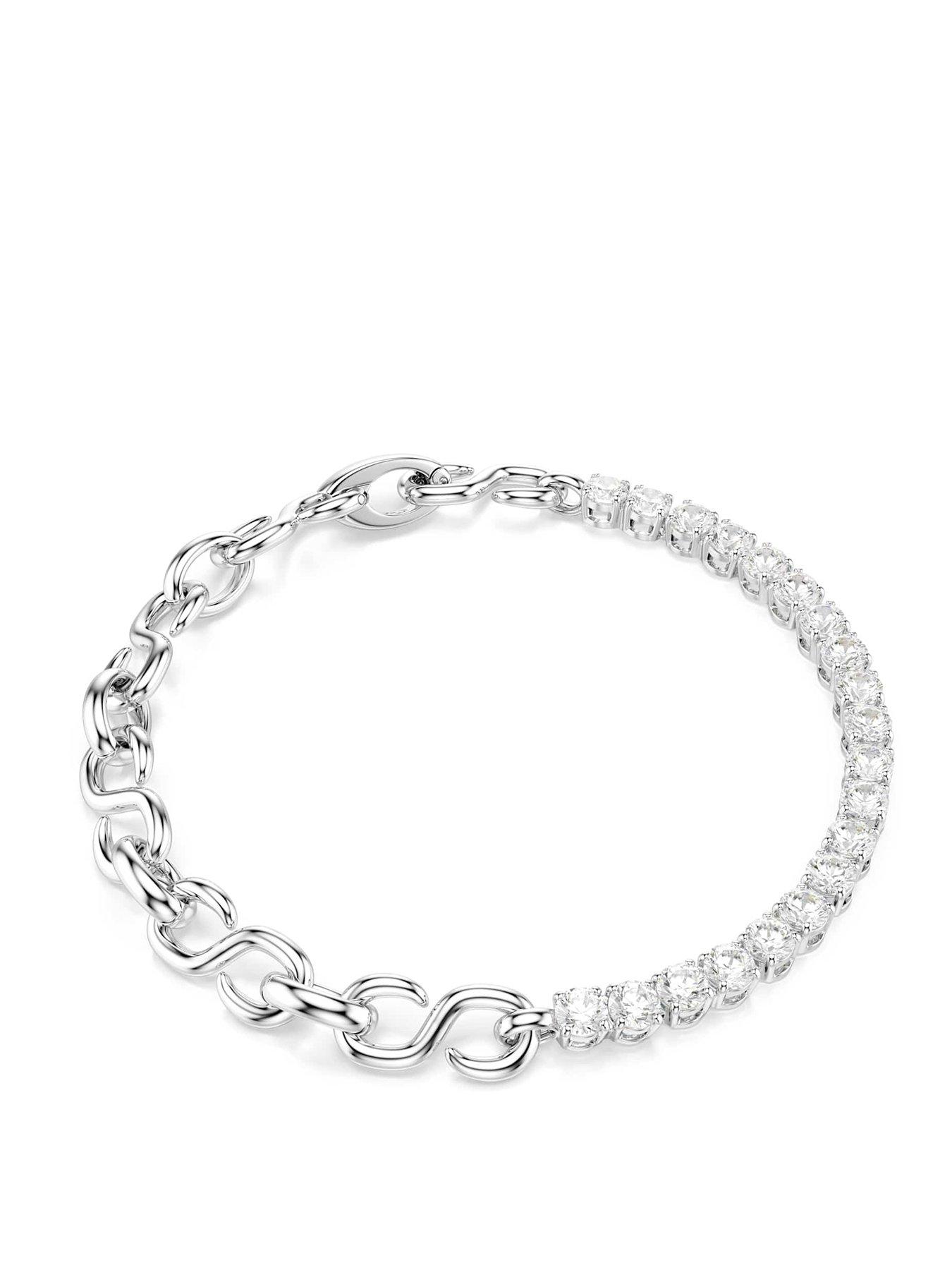 Image 1 of 5 of Swarovski Matrix Bracelet - Silver