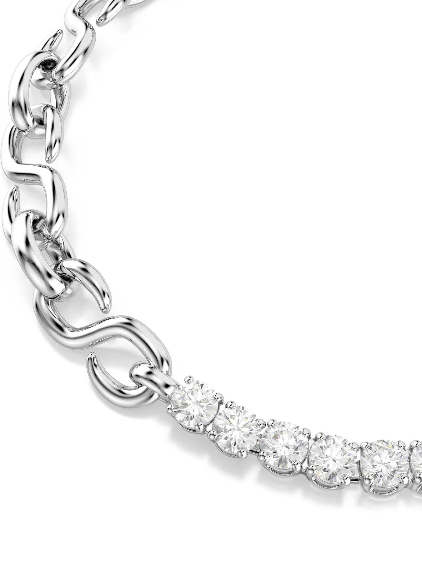 Image 3 of 5 of Swarovski Matrix Bracelet - Silver