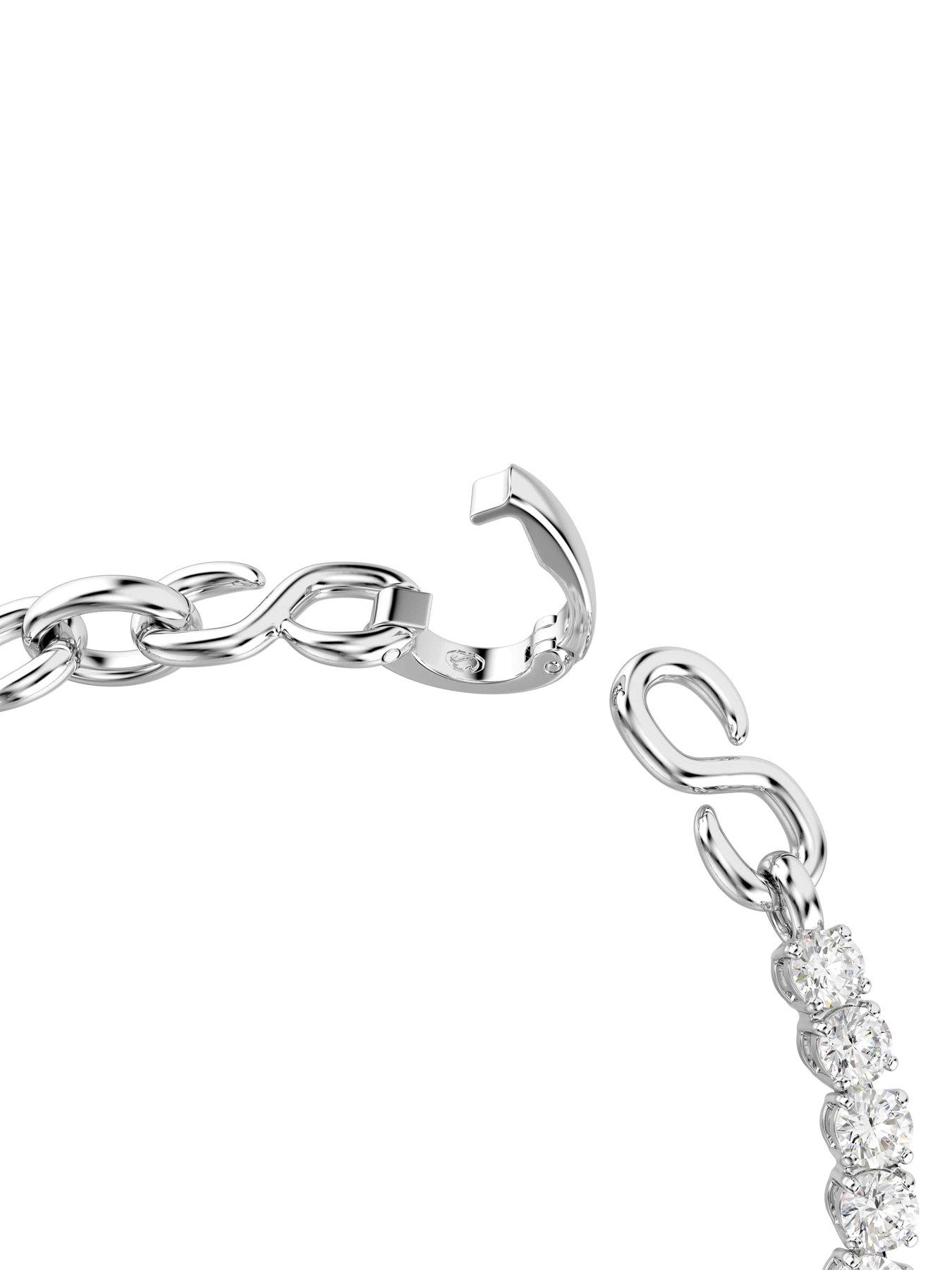 Image 4 of 5 of Swarovski Matrix Bracelet - Silver