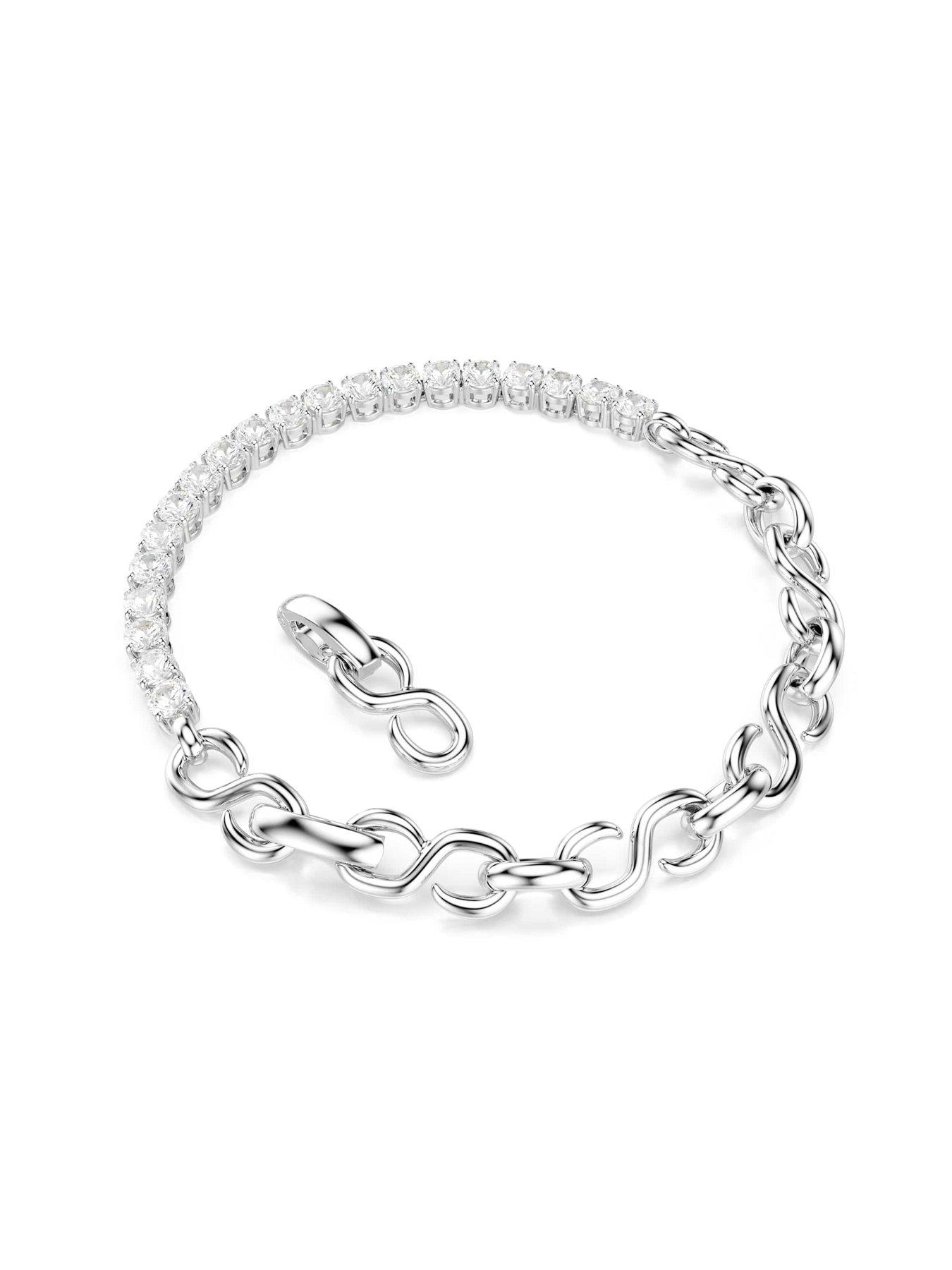 Image 5 of 5 of Swarovski Matrix Bracelet - Silver