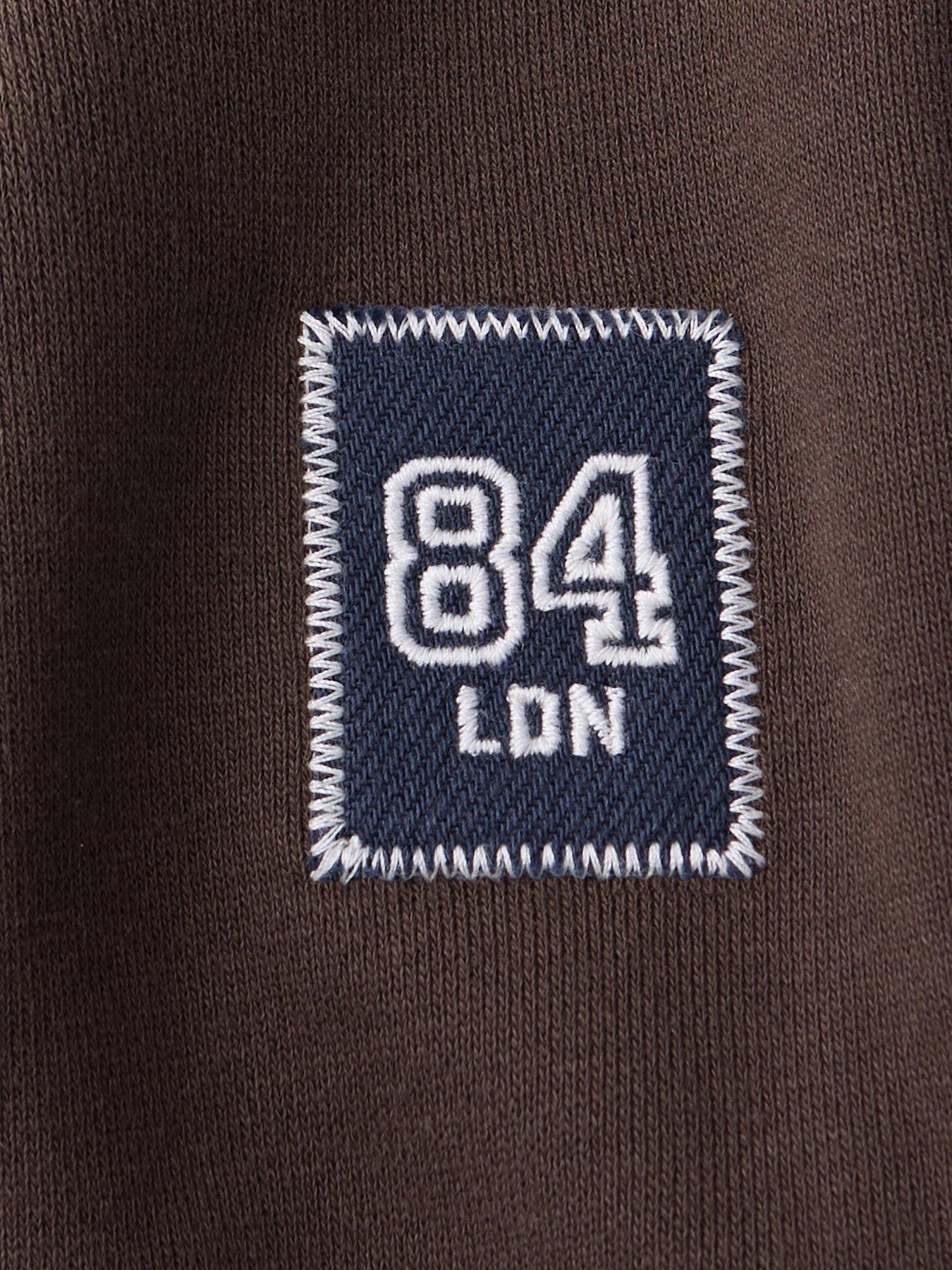 Image 5 of 5 of Mango Boys Hackney Embroidered Crew Neck Sweatshirt - Brown