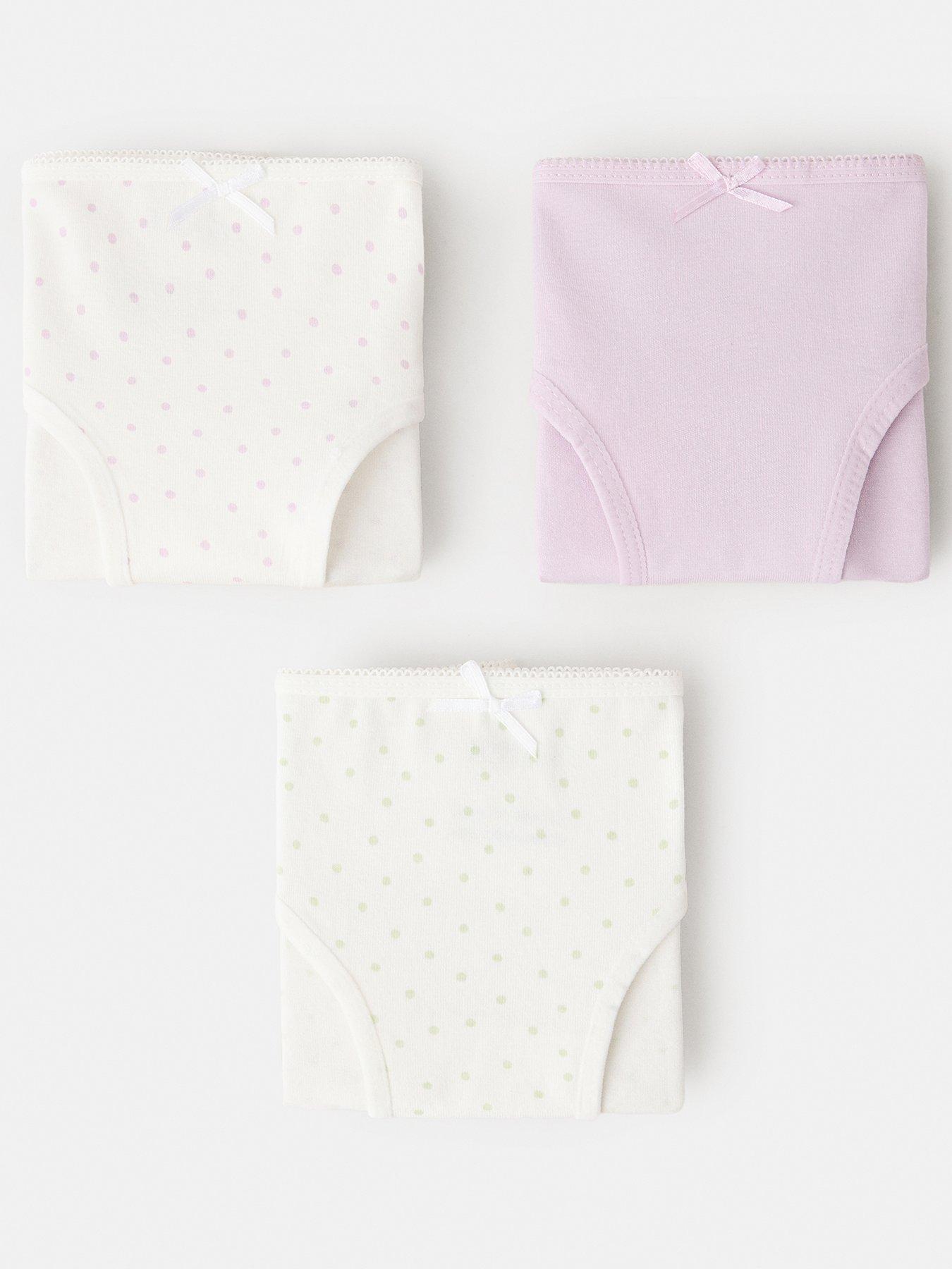 Mango Girls 3 Pack Knickers - Light Purple