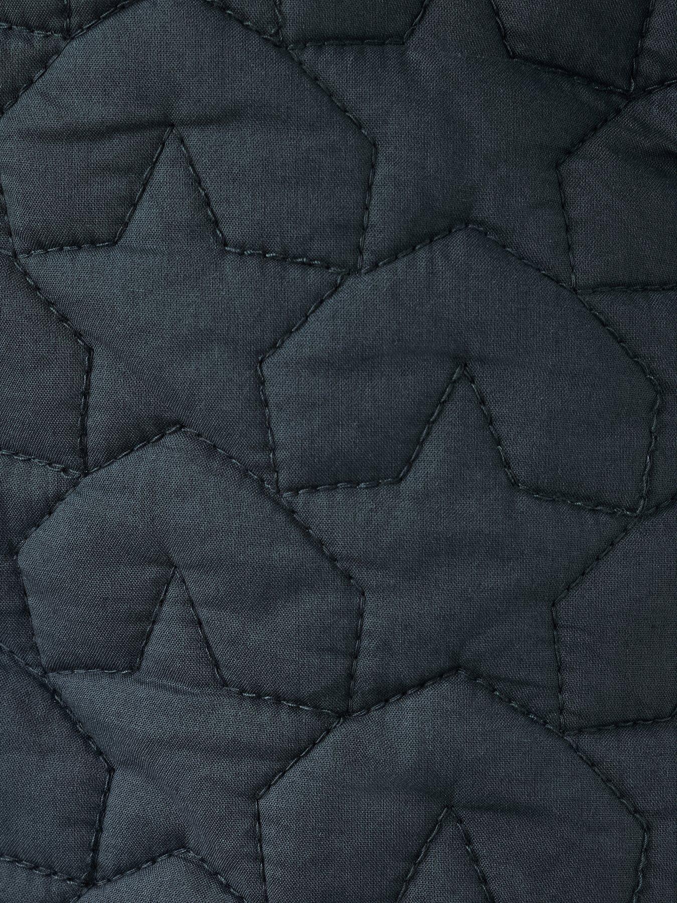 Image 4 of 4 of Mango Younger Girls Star Quilted Coat - Navy