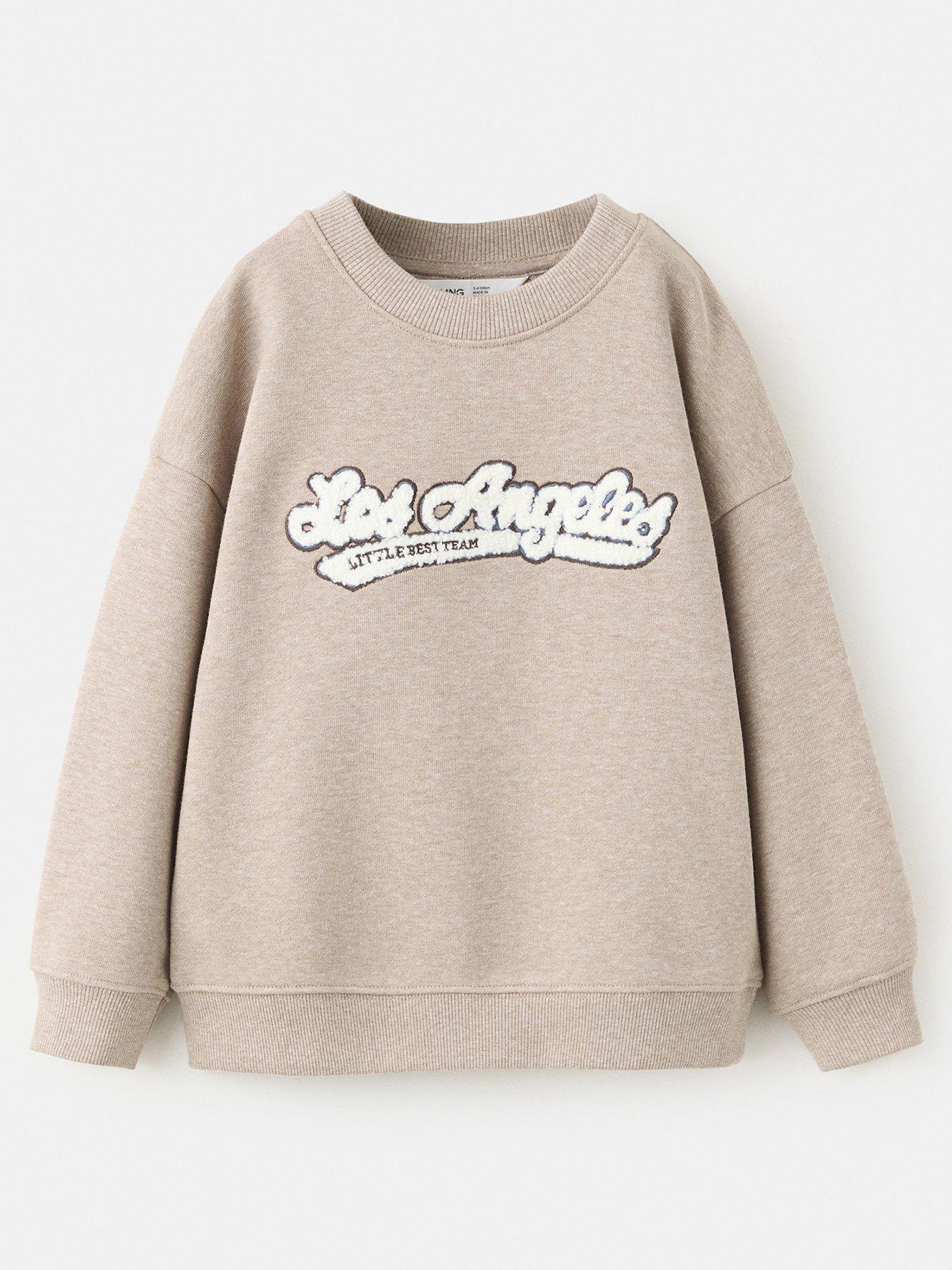 Mango Younger Boys Los Angeles Sweat - Light Brown