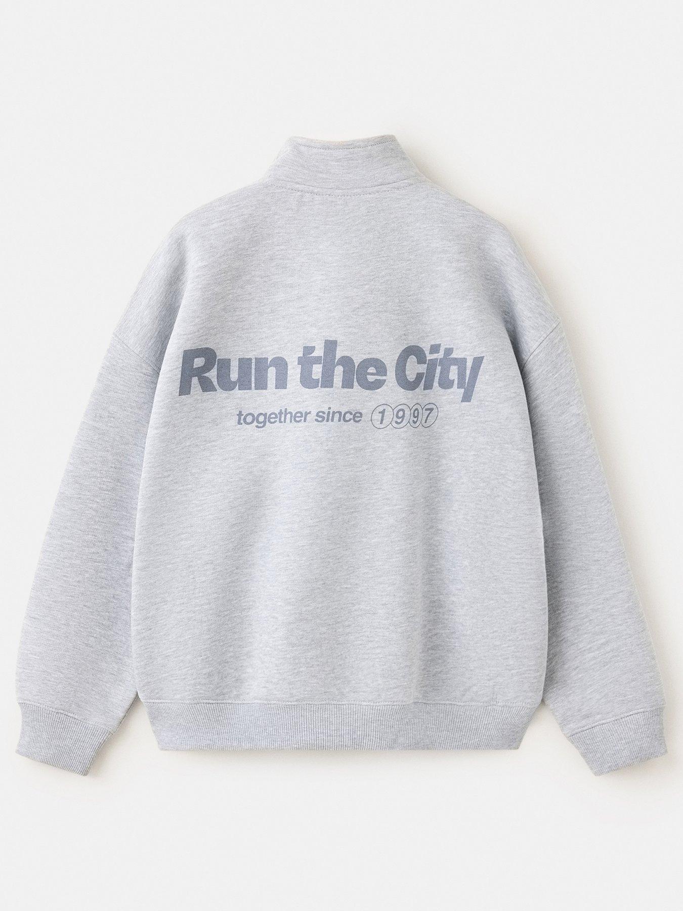Image 3 of 5 of Mango Boys High Neck Sweatshirt - Grey