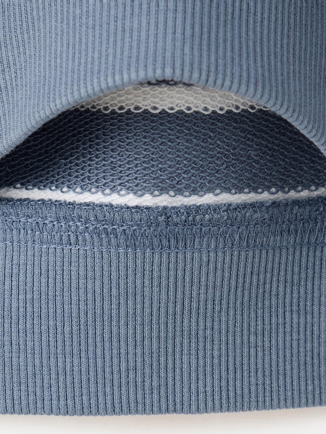 Image 4 of 5 of Mango Younger Boys Dog Stripe Sweatshirt - Blue