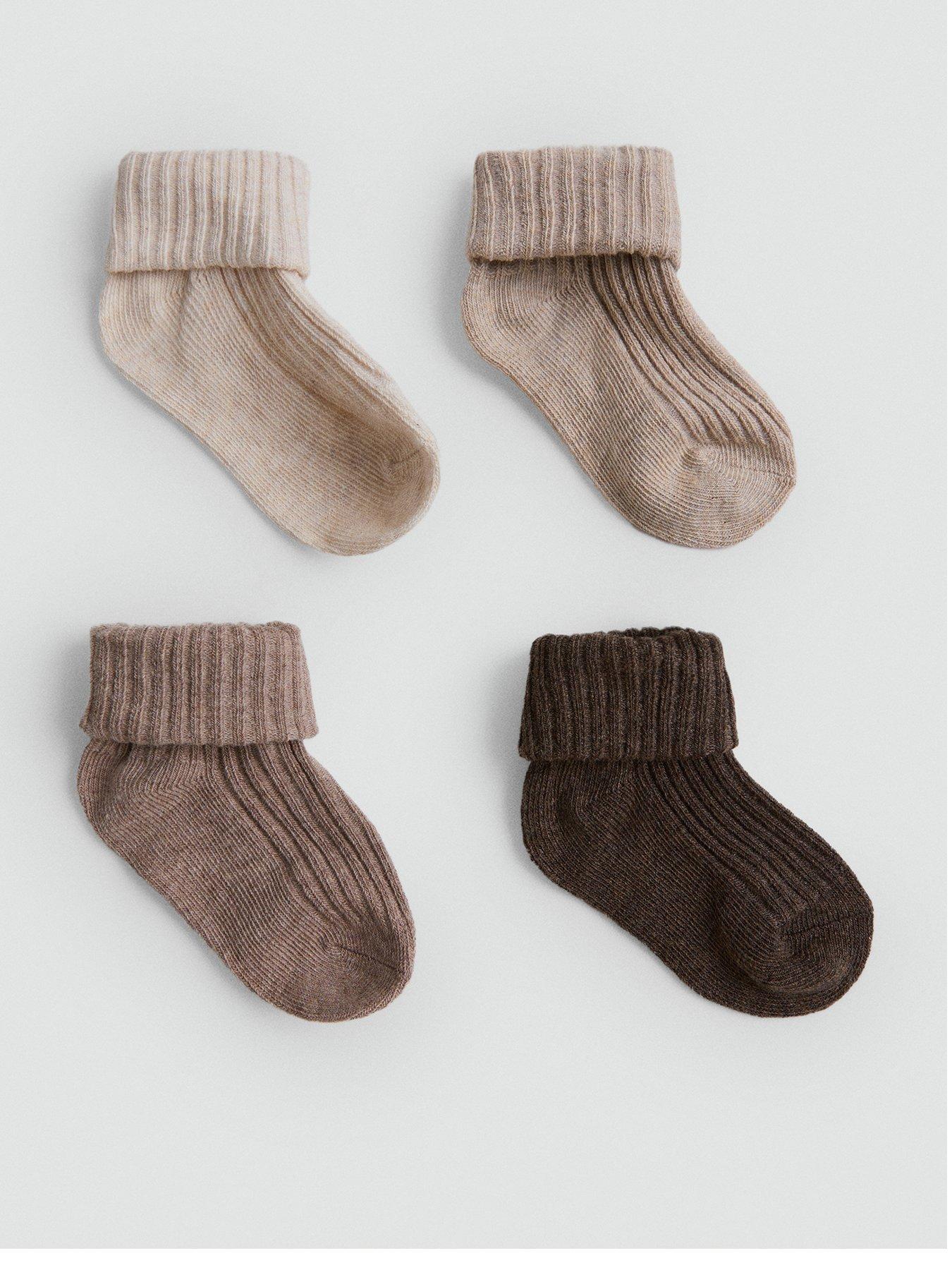 Mango Unisex Baby 4 Pack Socks - Multi