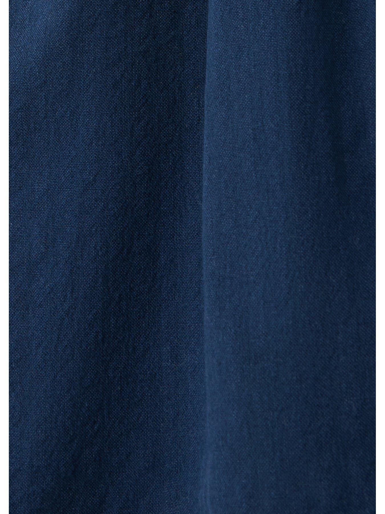 Image 3 of 4 of Mango Girls Studded Woven Co-Ord Skirt - Navy