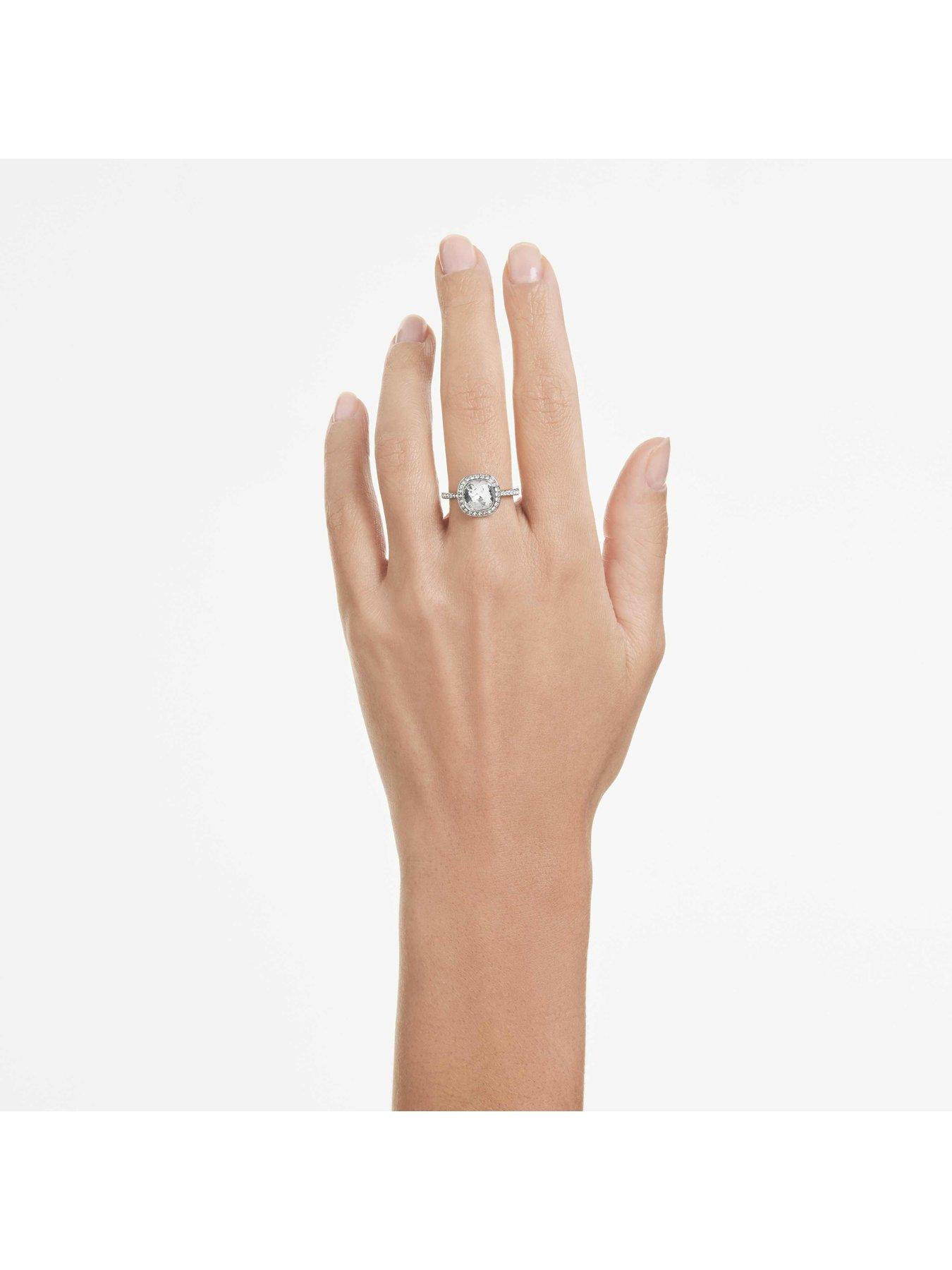 Image 2 of 5 of Swarovski Una Angelic Halo Ring - Silver